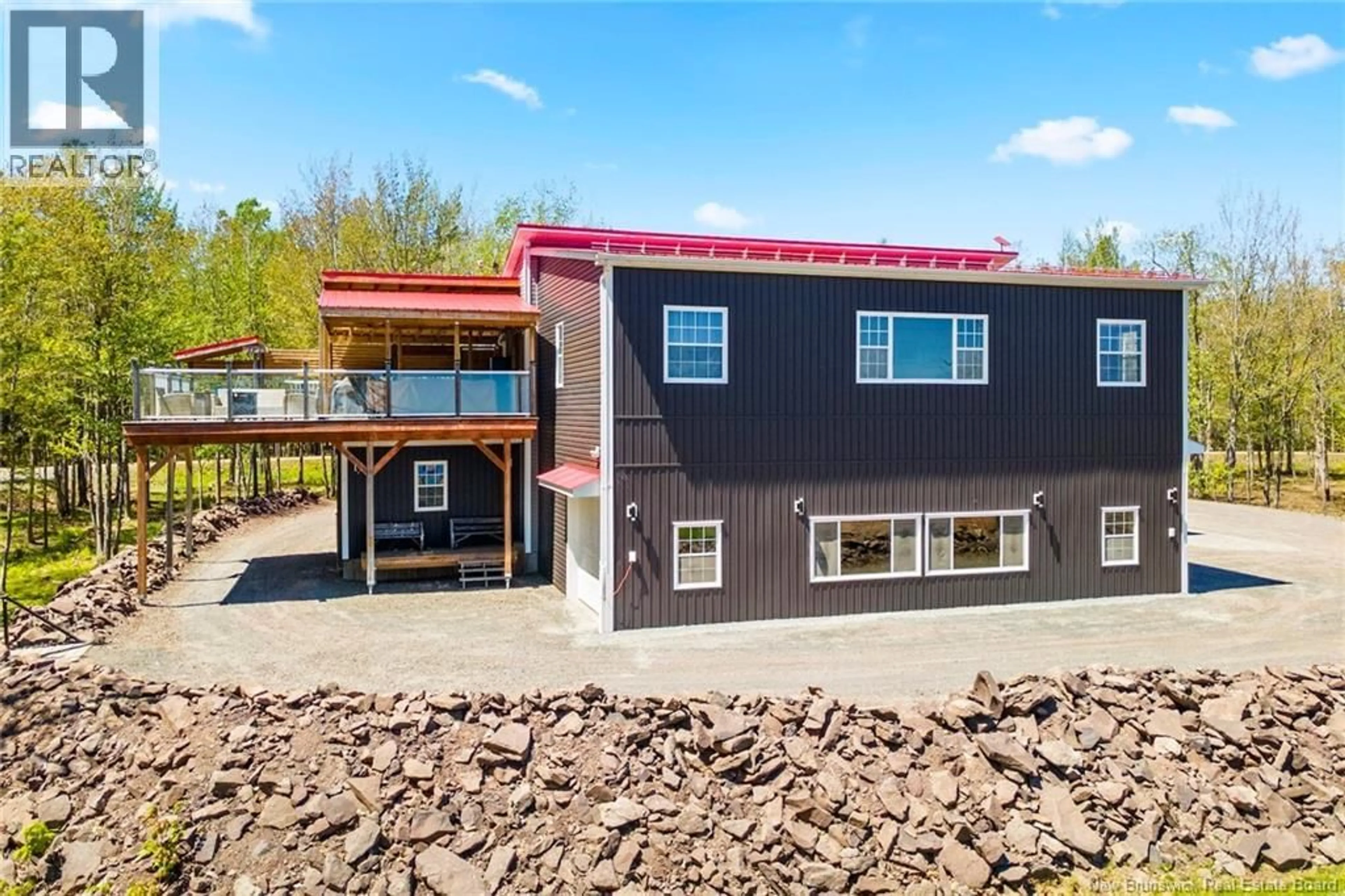 A pic from outside/outdoor area/front of a property/back of a property/a pic from drone, building for 45 NOBLE LANE, Maquapit Lake New Brunswick E4B1P8