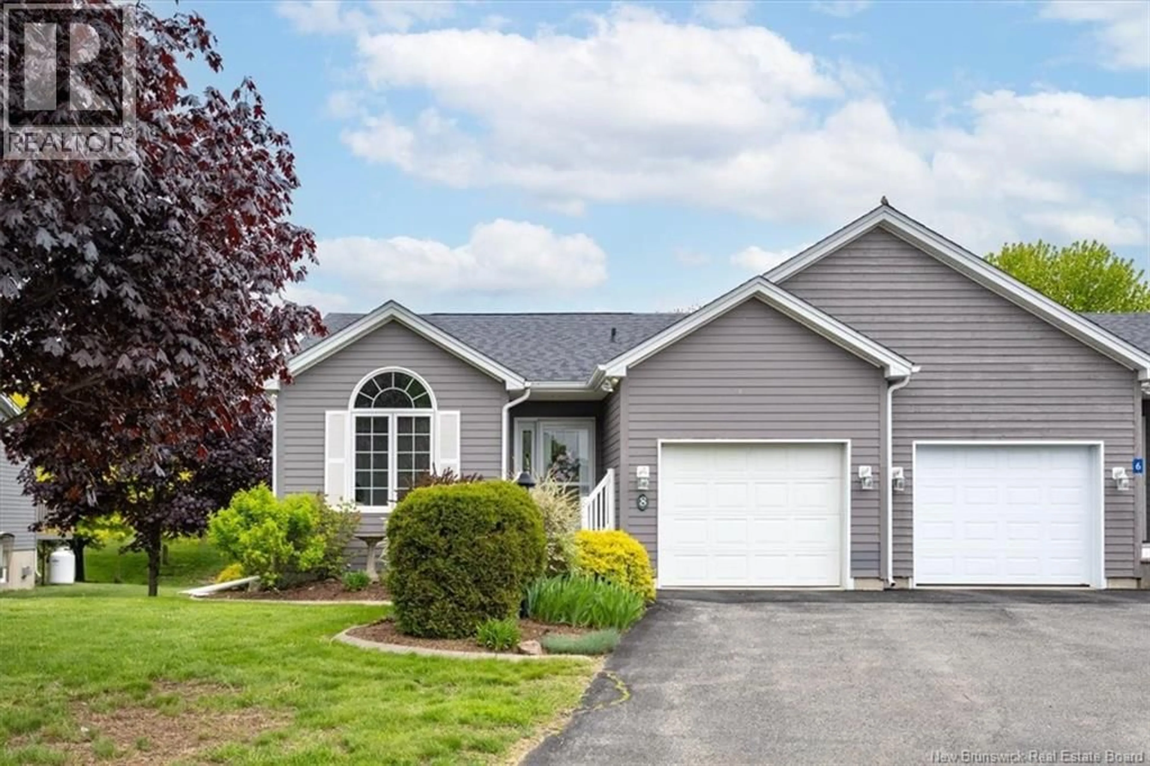 Home with vinyl exterior material, street for 8 MAPLEDAWN COURT, Rothesay New Brunswick E2E5Y6