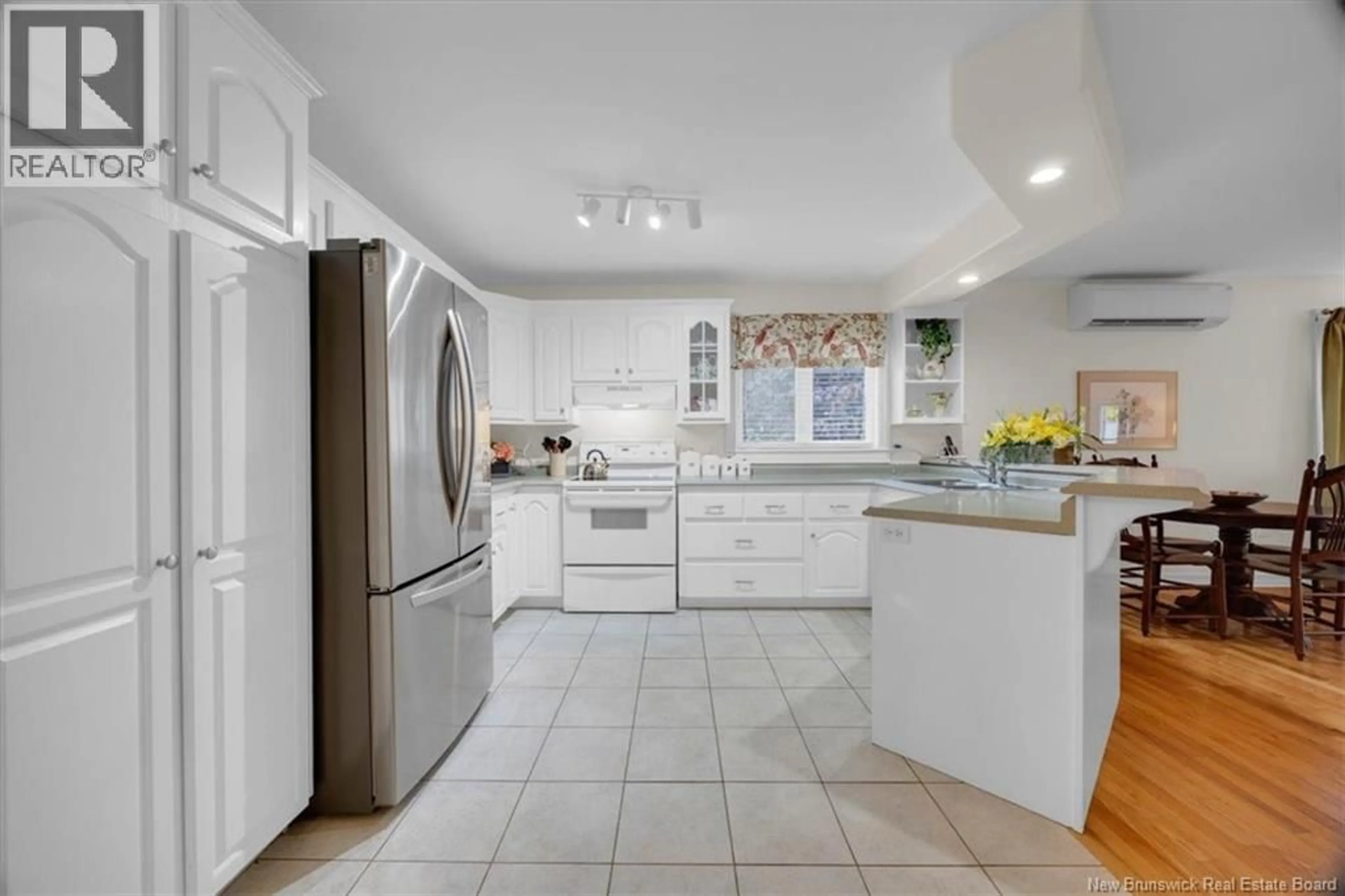 Open concept kitchen, ceramic/tile floor for 8 MAPLEDAWN COURT, Rothesay New Brunswick E2E5Y6