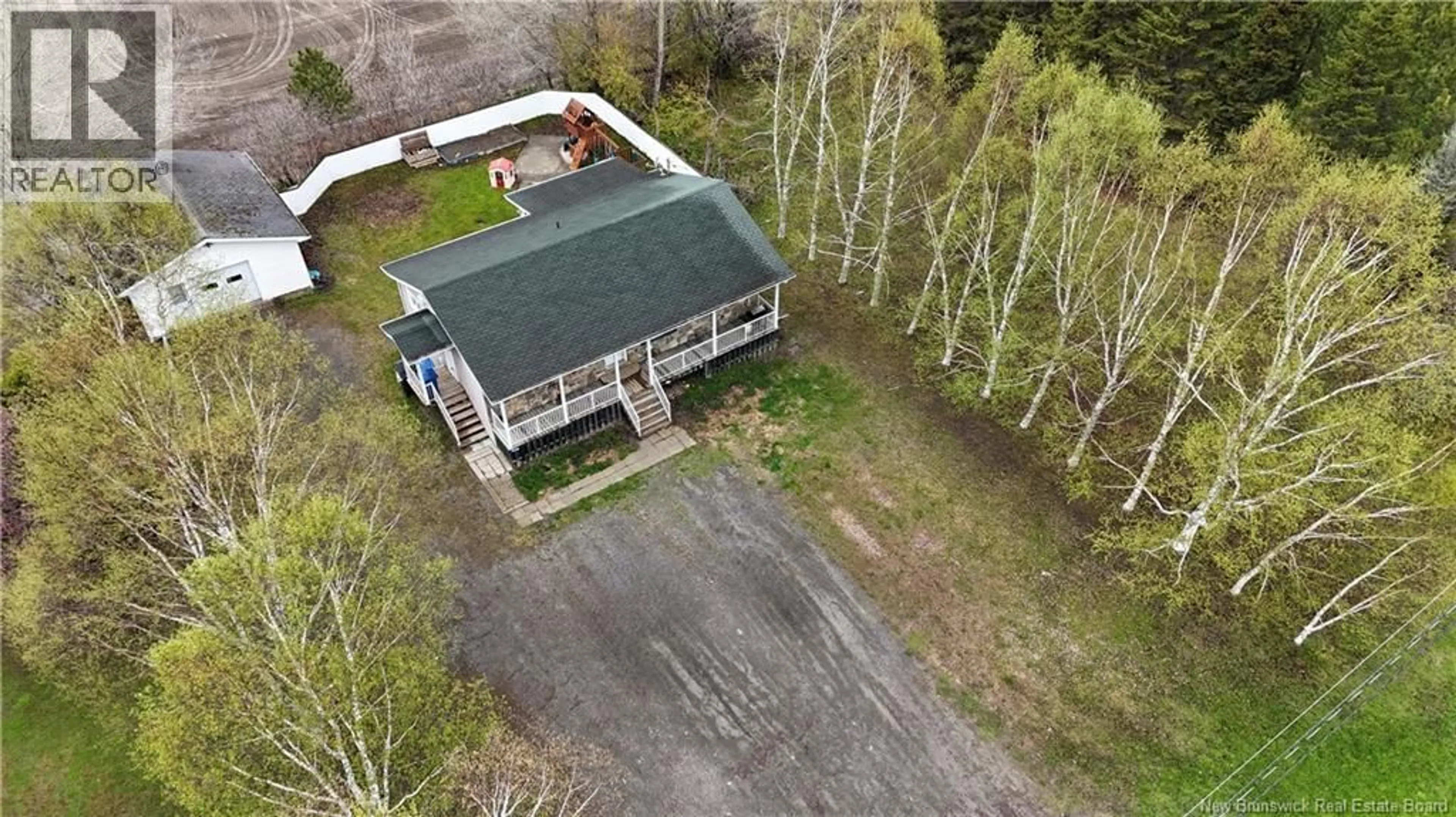 A pic from outside/outdoor area/front of a property/back of a property/a pic from drone, building for 539 ROUTE 260, Saint-Quentin New Brunswick E8A2L6