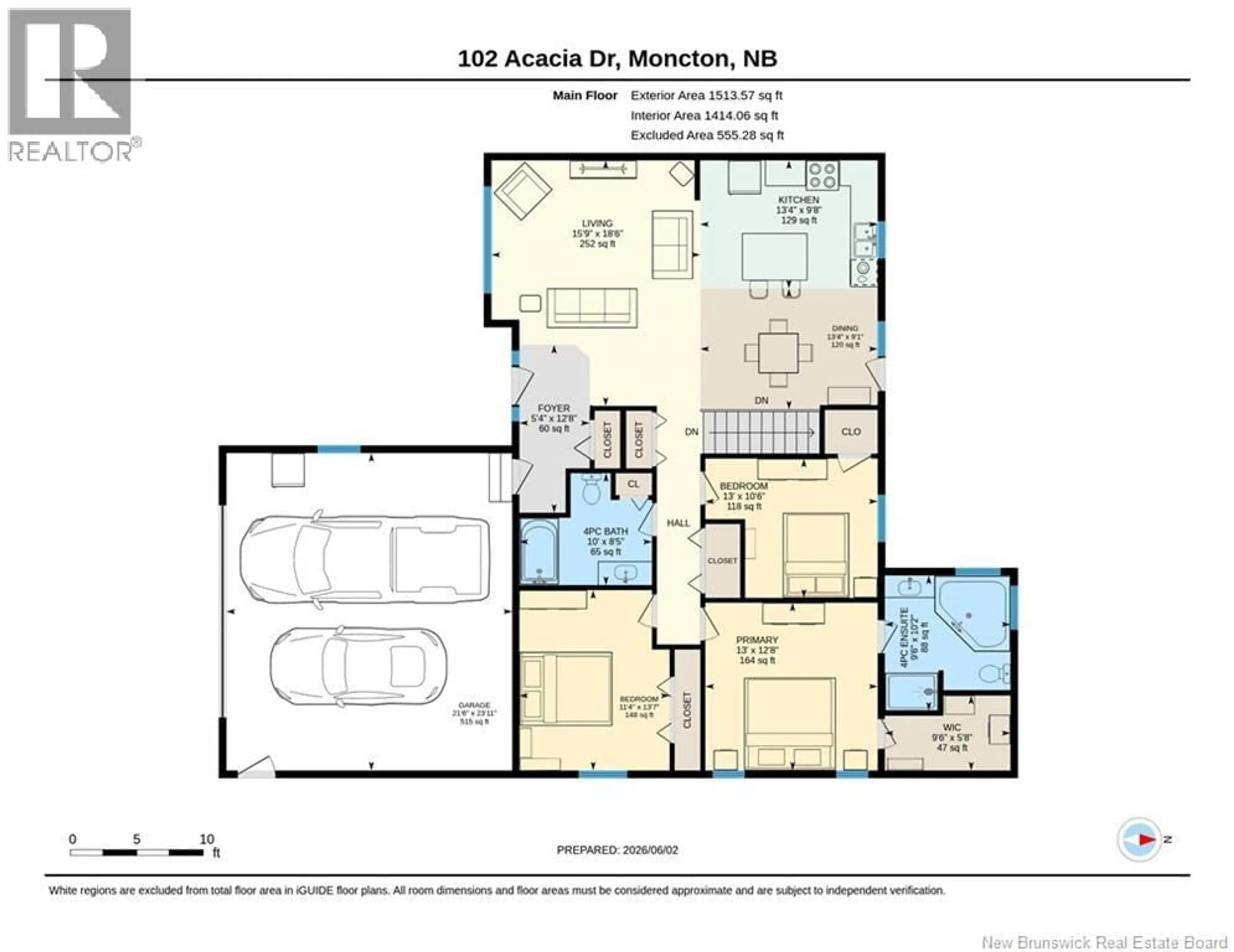 Floor plan for 102 ACACIA DRIVE, Moncton New Brunswick E1E0A3