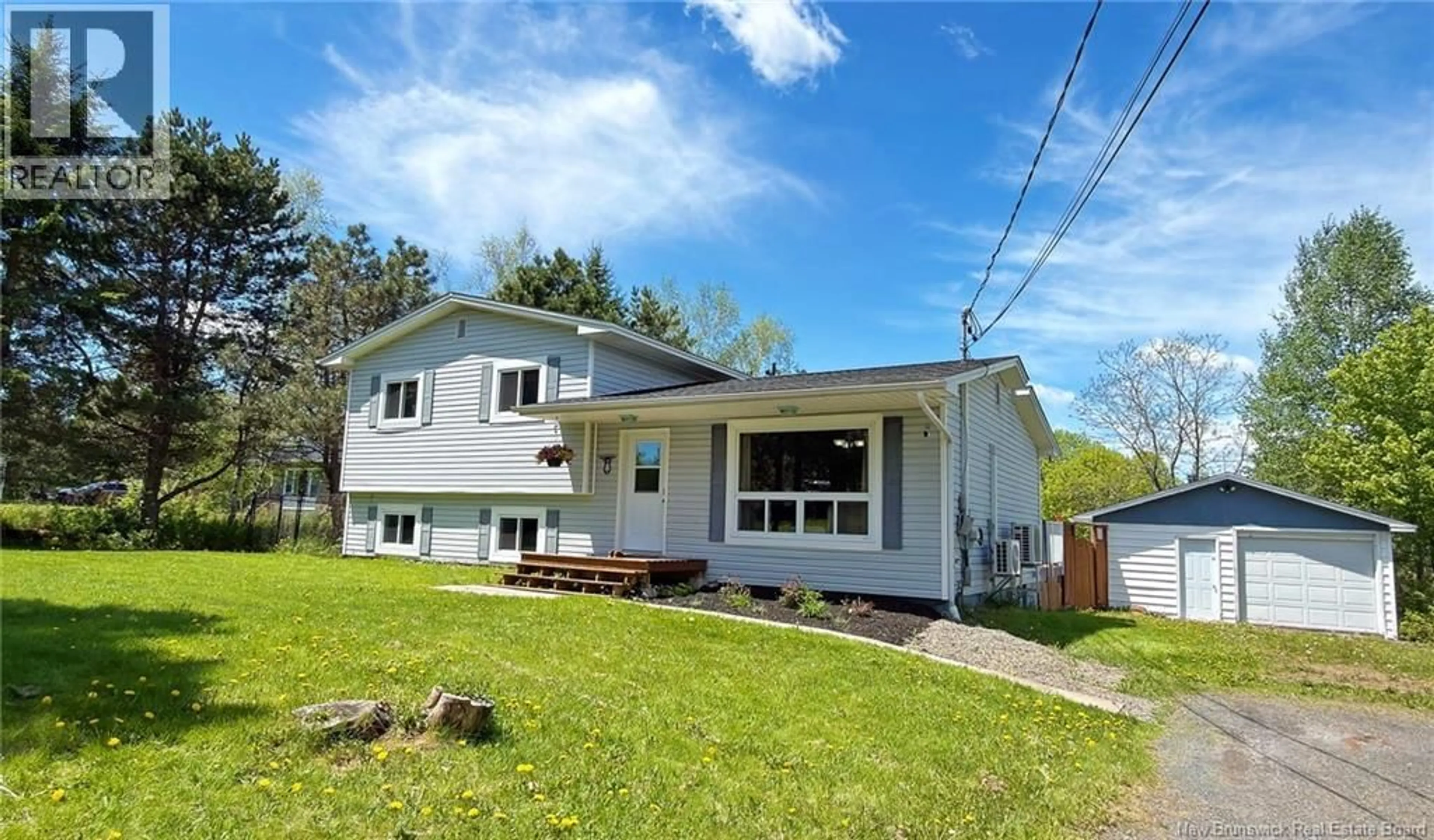 Home with vinyl exterior material, street for 343 ROUTE 102, Burton New Brunswick E2V3C9