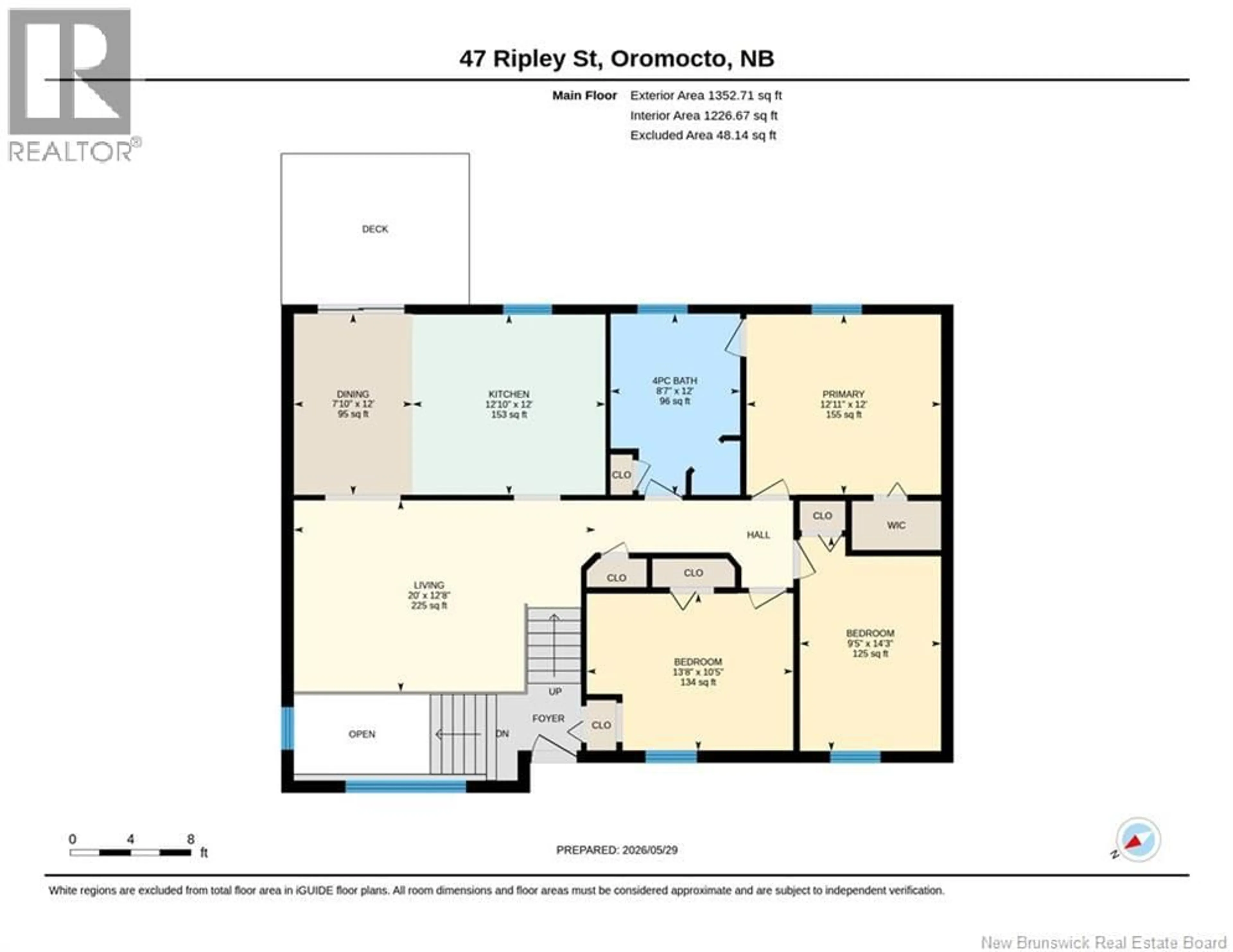 Floor plan for 47 RIPLEY STREET, Oromocto New Brunswick E2V4P9