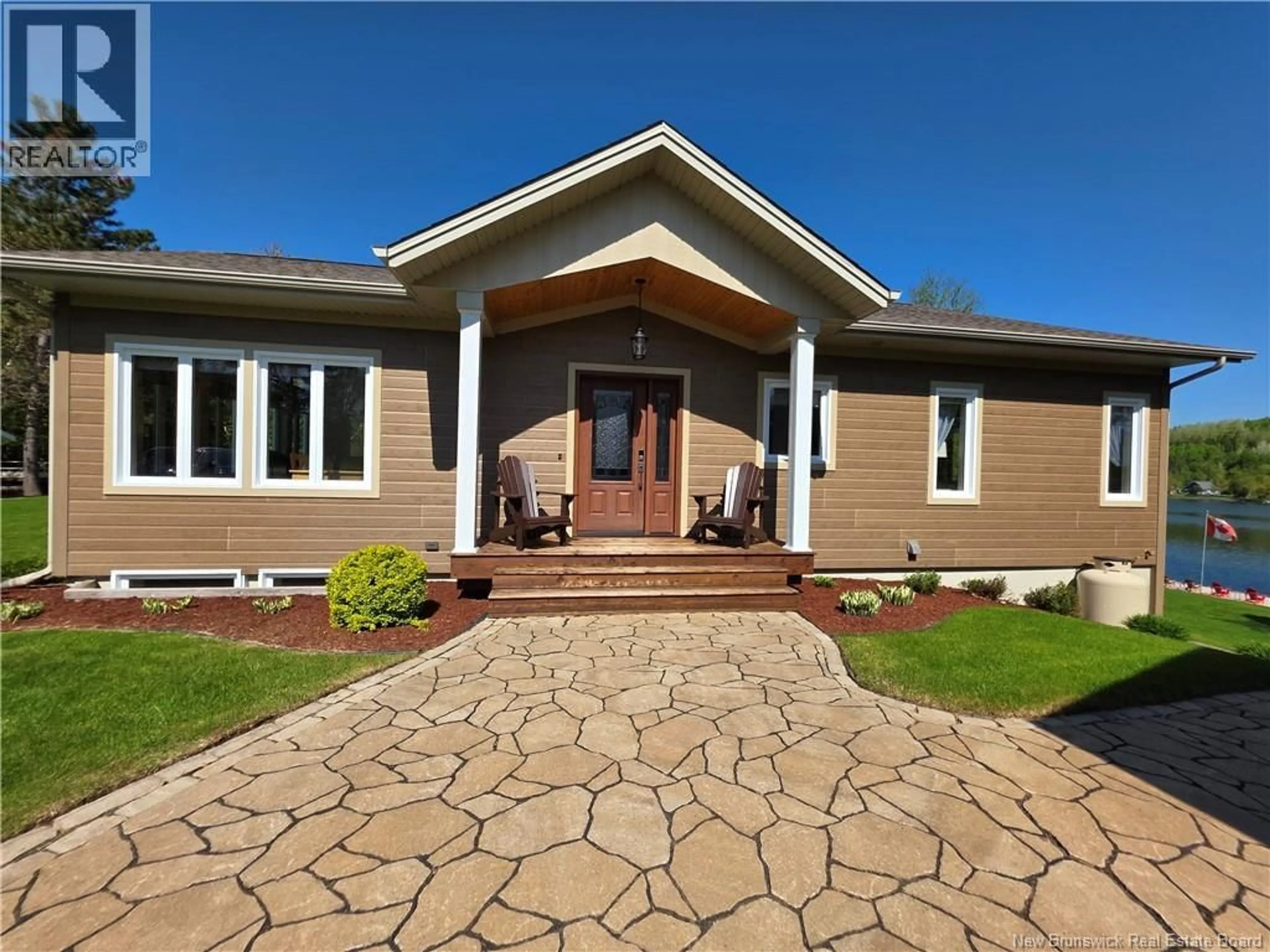 Home with vinyl exterior material, street for 19 FERRIS ROAD, Red Rapids New Brunswick E7H2A1