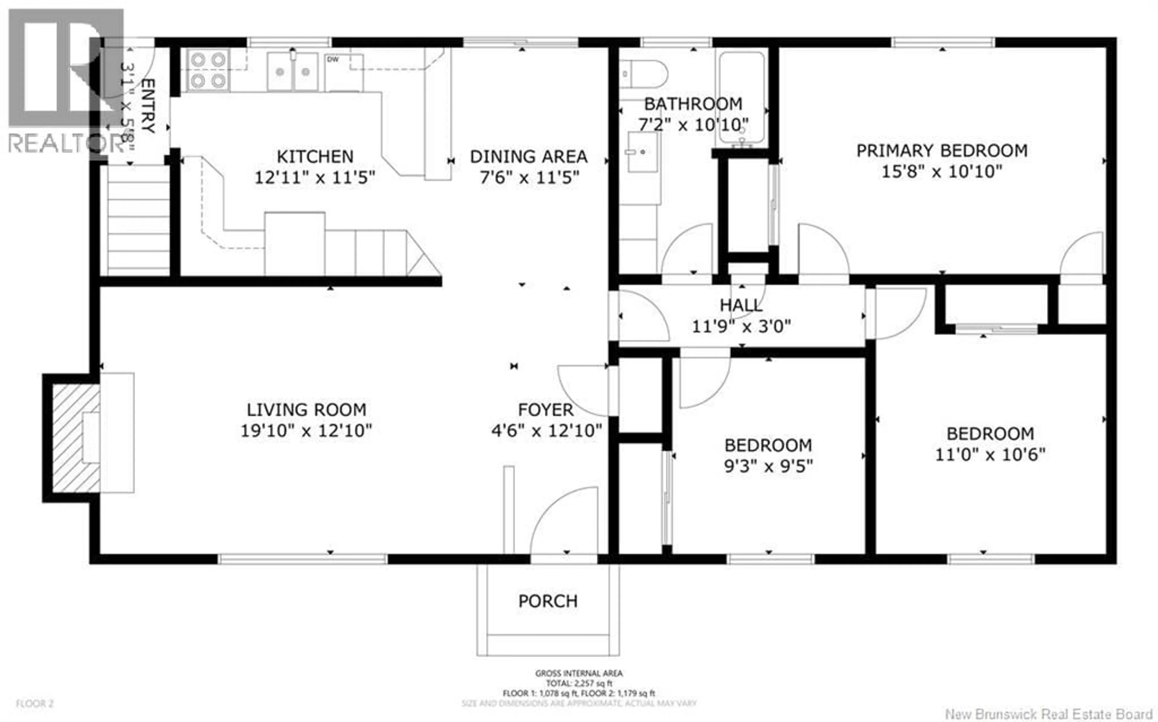 Floor plan for 295 WILLINGDON STREET, Fredericton New Brunswick E3B3A6