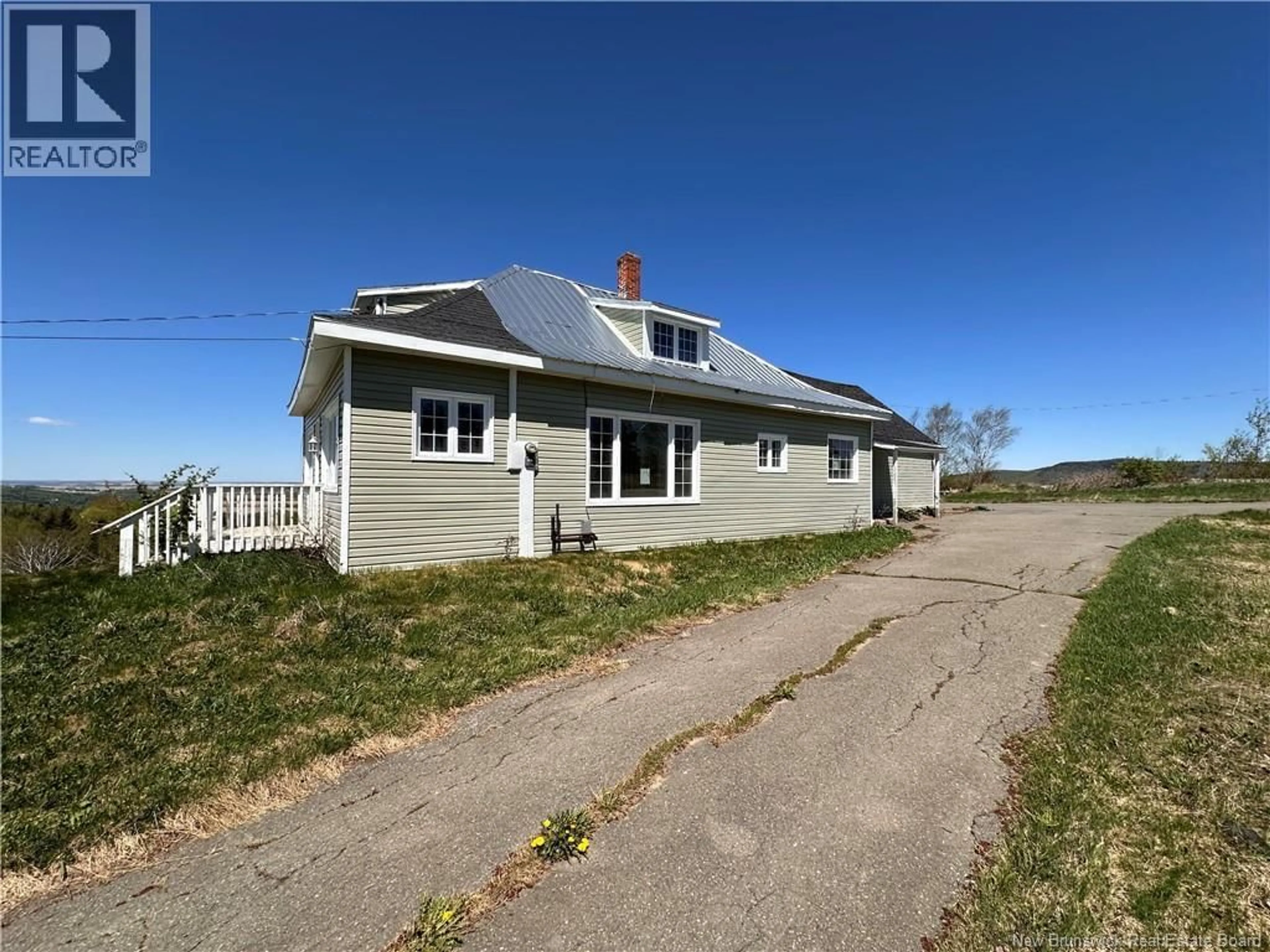 A pic from outside/outdoor area/front of a property/back of a property/a pic from drone, street for 233 HILLDALE ROAD, New Denmark New Brunswick E7G1V7