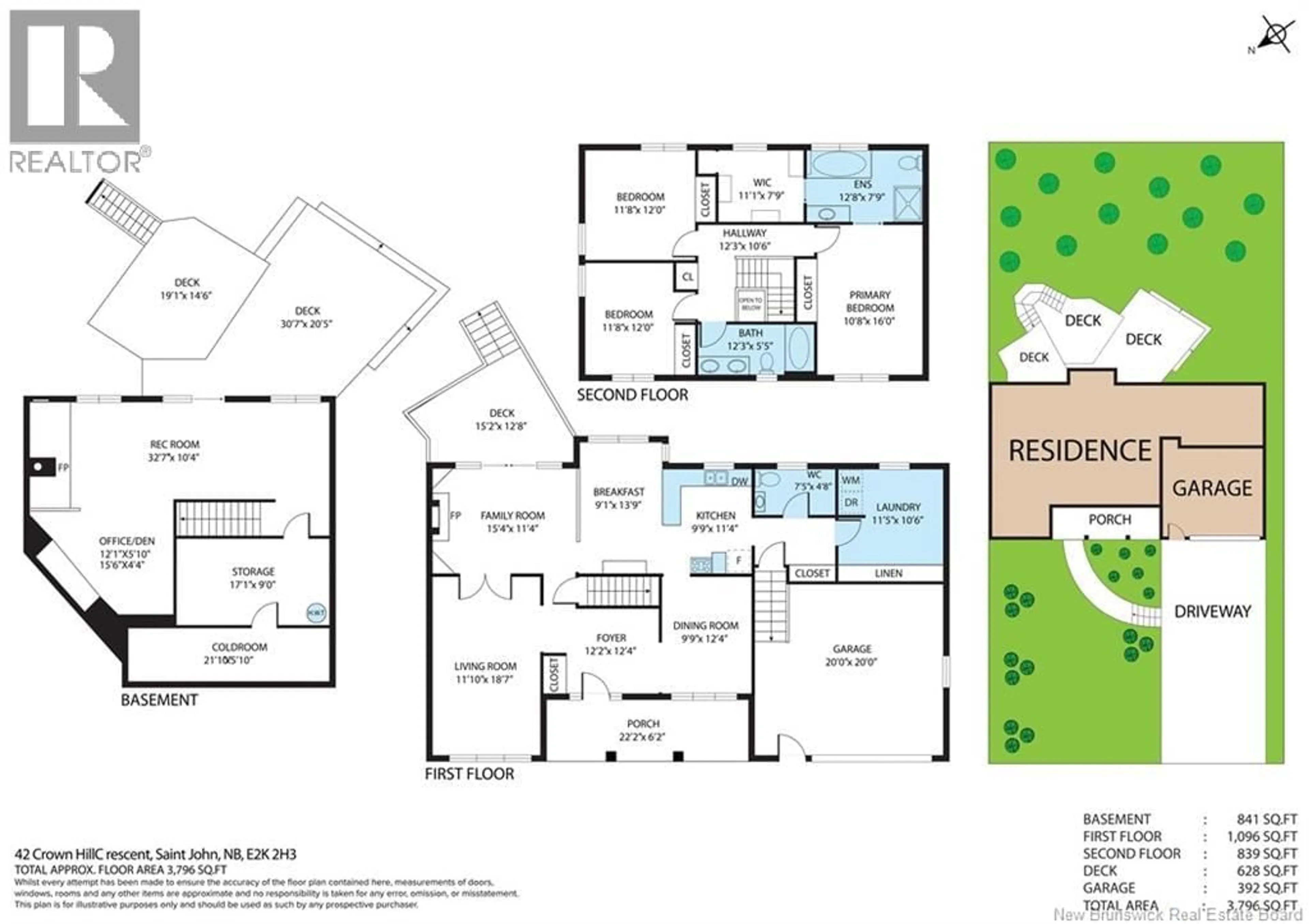 Floor plan for 42 CROWN HILL CRESCENT, Saint John New Brunswick E2K2H3