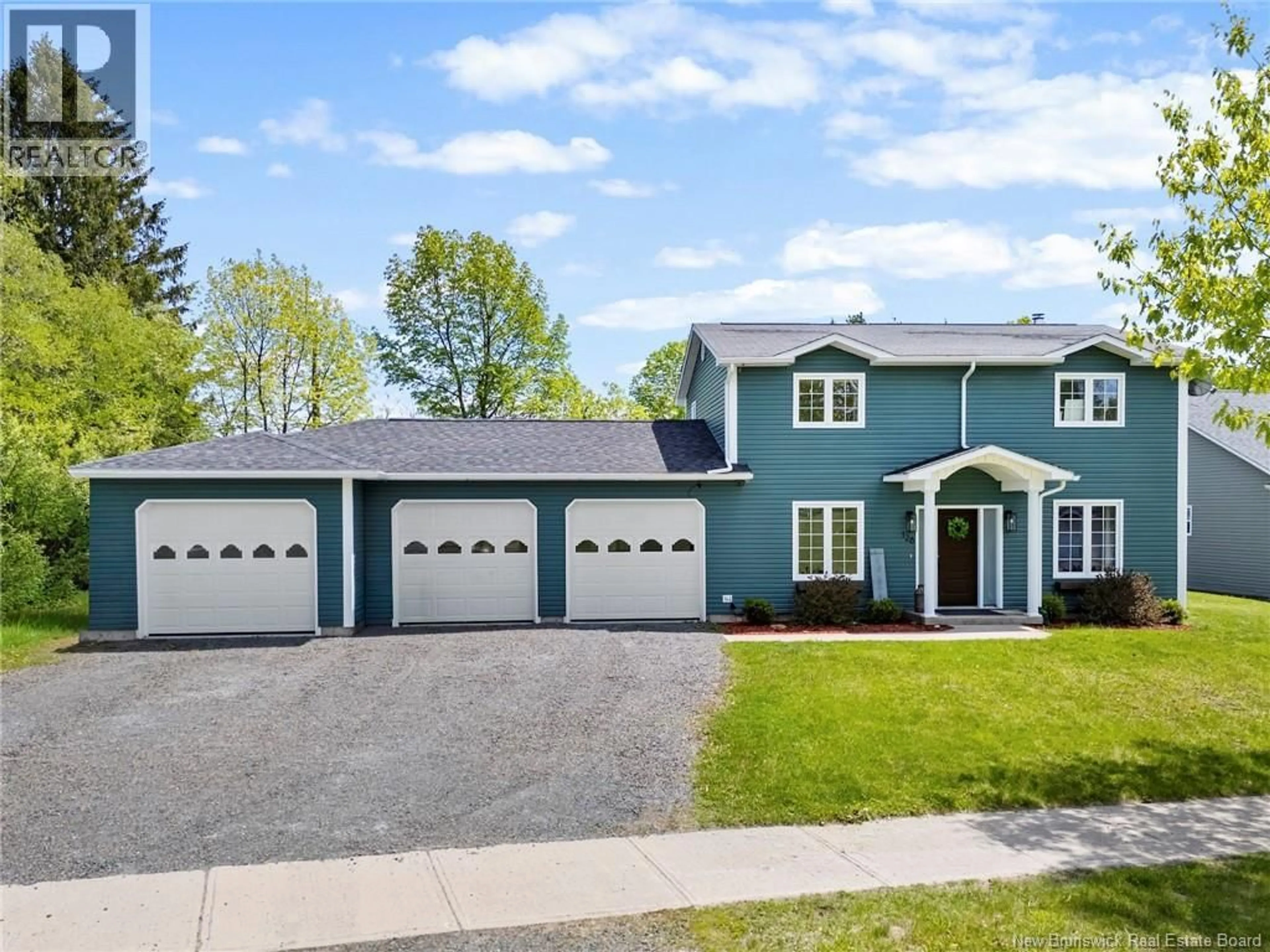 Home with vinyl exterior material, street for 126 MCGREGOR STREET, Fredericton New Brunswick E3G7V5