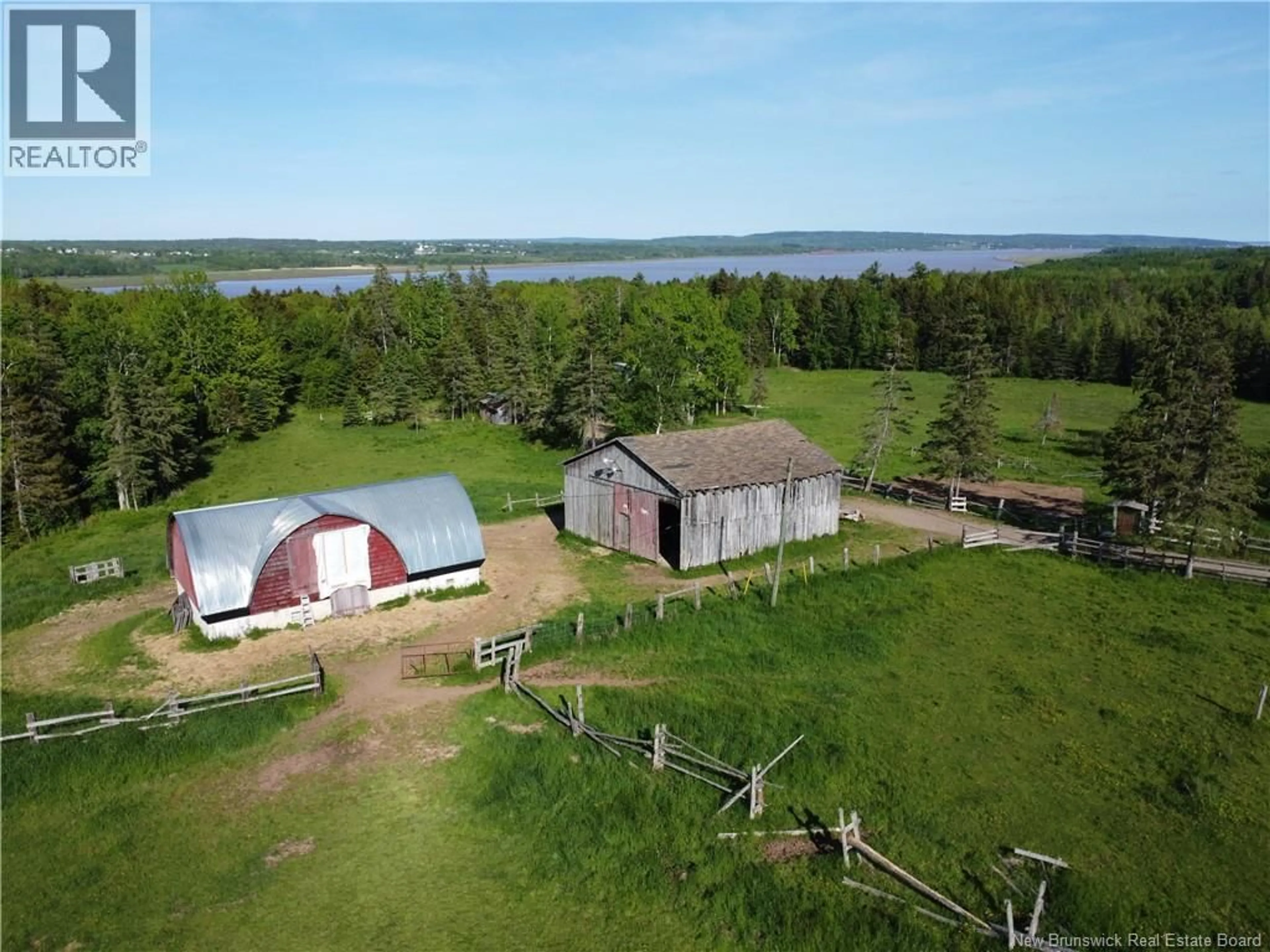 A pic from outside/outdoor area/front of a property/back of a property/a pic from drone, water/lake/river/ocean view for 5522 ROUTE 114, Weldon New Brunswick E4H4P7