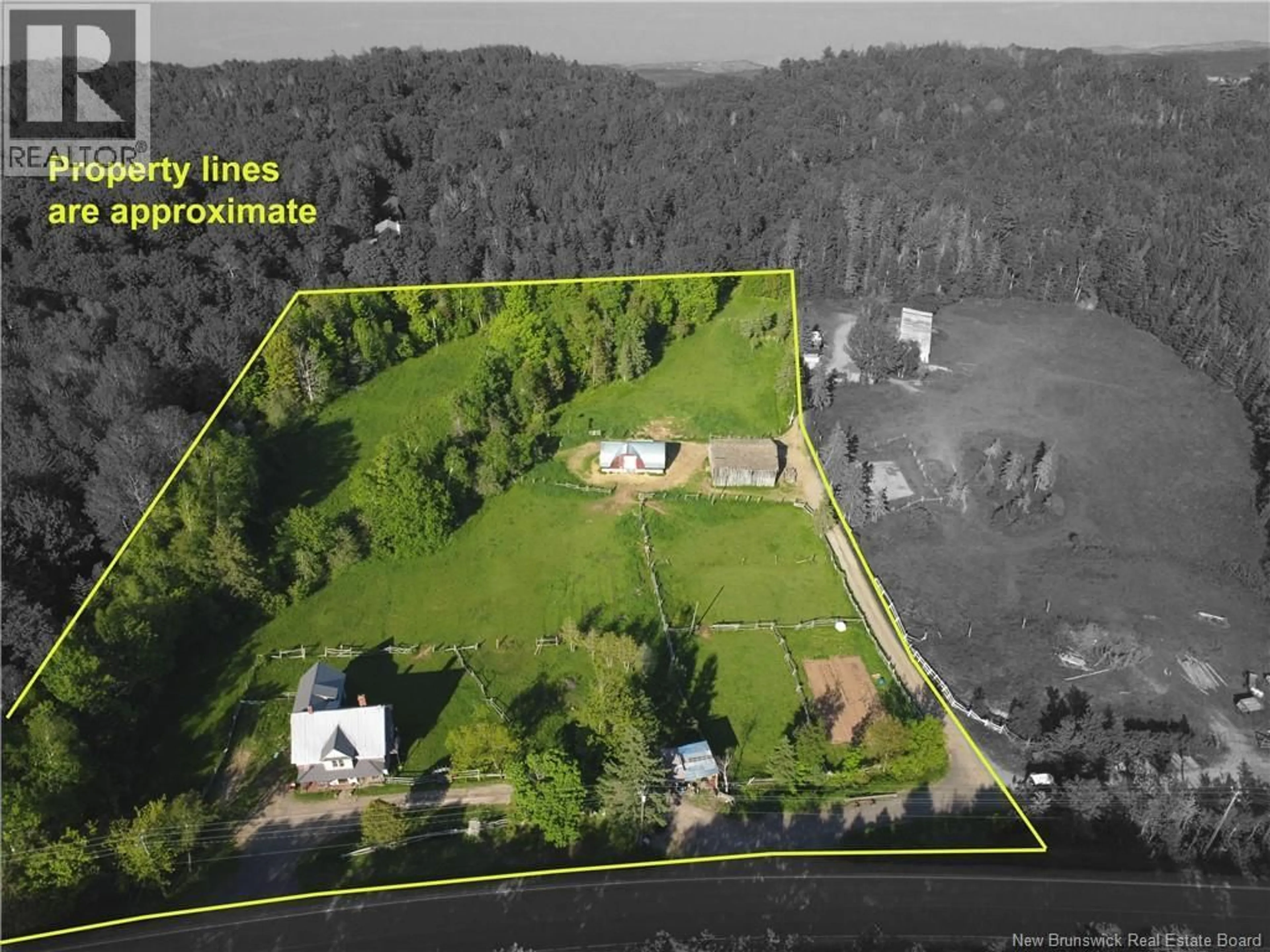 A pic from outside/outdoor area/front of a property/back of a property/a pic from drone, unknown for 5522 ROUTE 114, Weldon New Brunswick E4H4P7