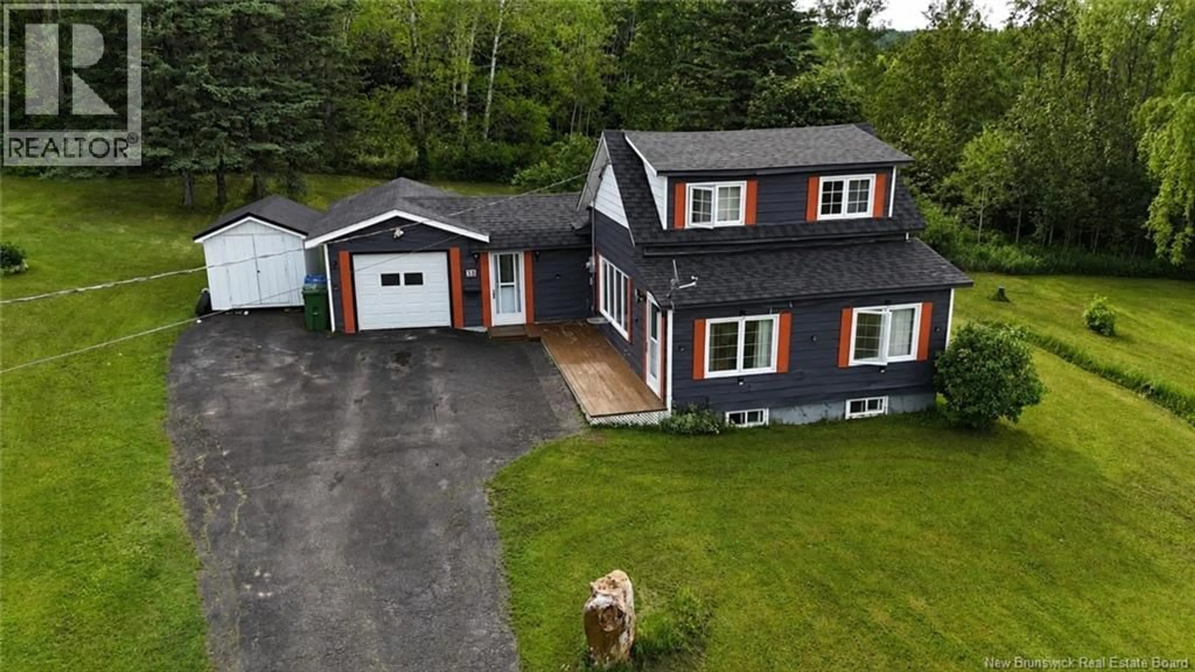 A pic from outside/outdoor area/front of a property/back of a property/a pic from drone, street for No 2 - 38 OLD ROUTE 2, Four Falls New Brunswick E3Z2G1