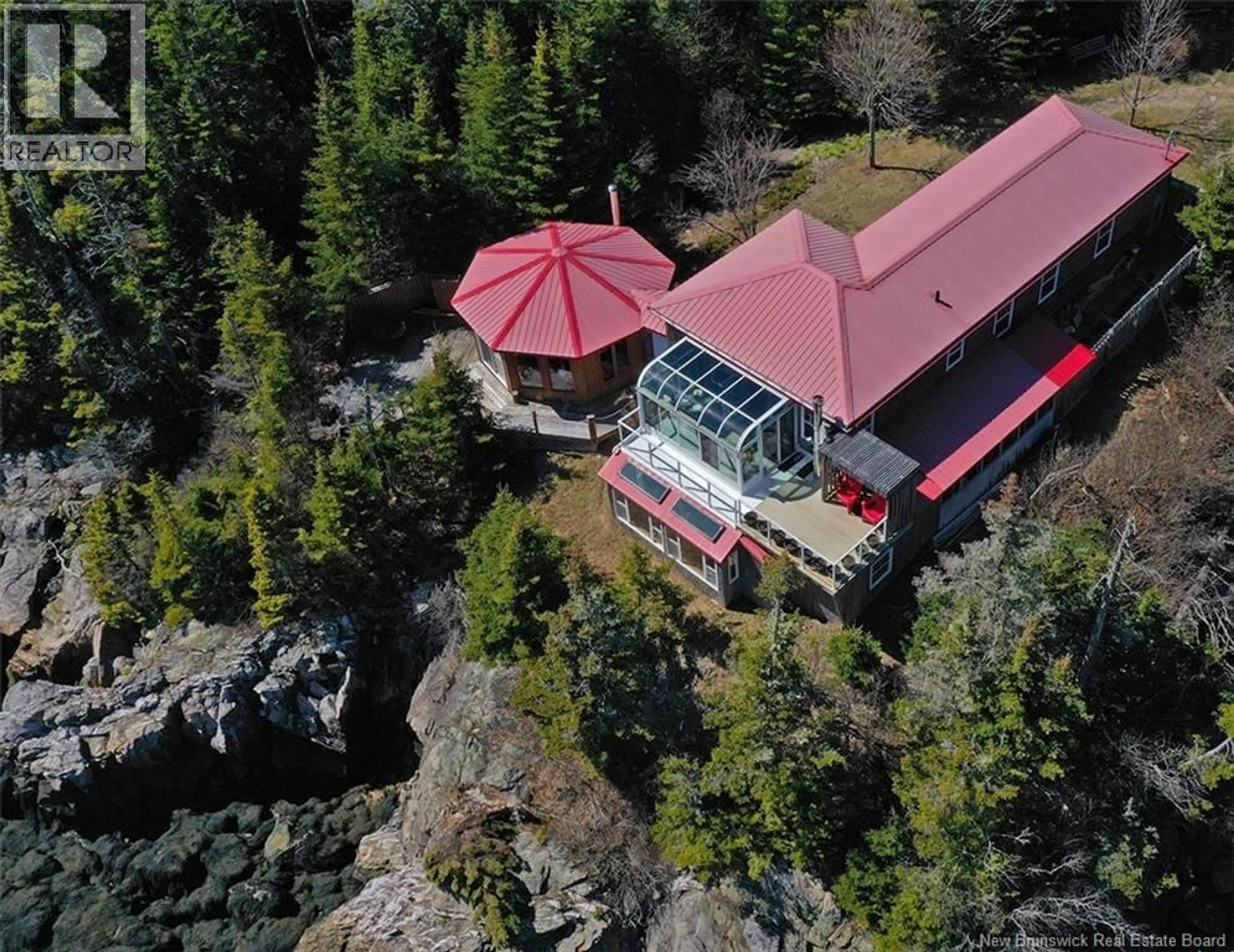 A pic from outside/outdoor area/front of a property/back of a property/a pic from drone, mountain view for 1456 HIGHWAY 790, Dipper Harbour New Brunswick E5J1X9