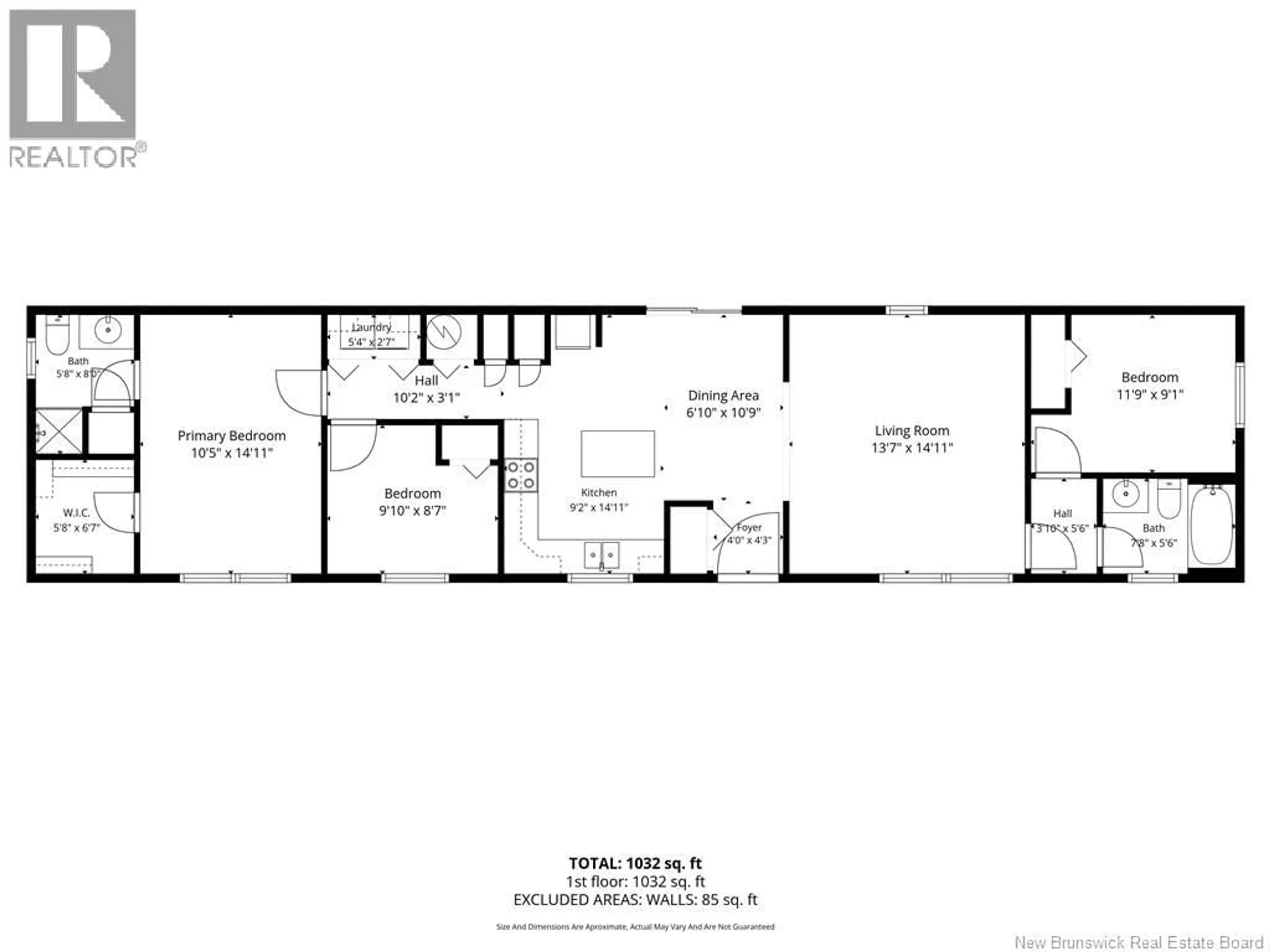 Floor plan for 11 BLUE ASH, Moncton New Brunswick E1H3R1