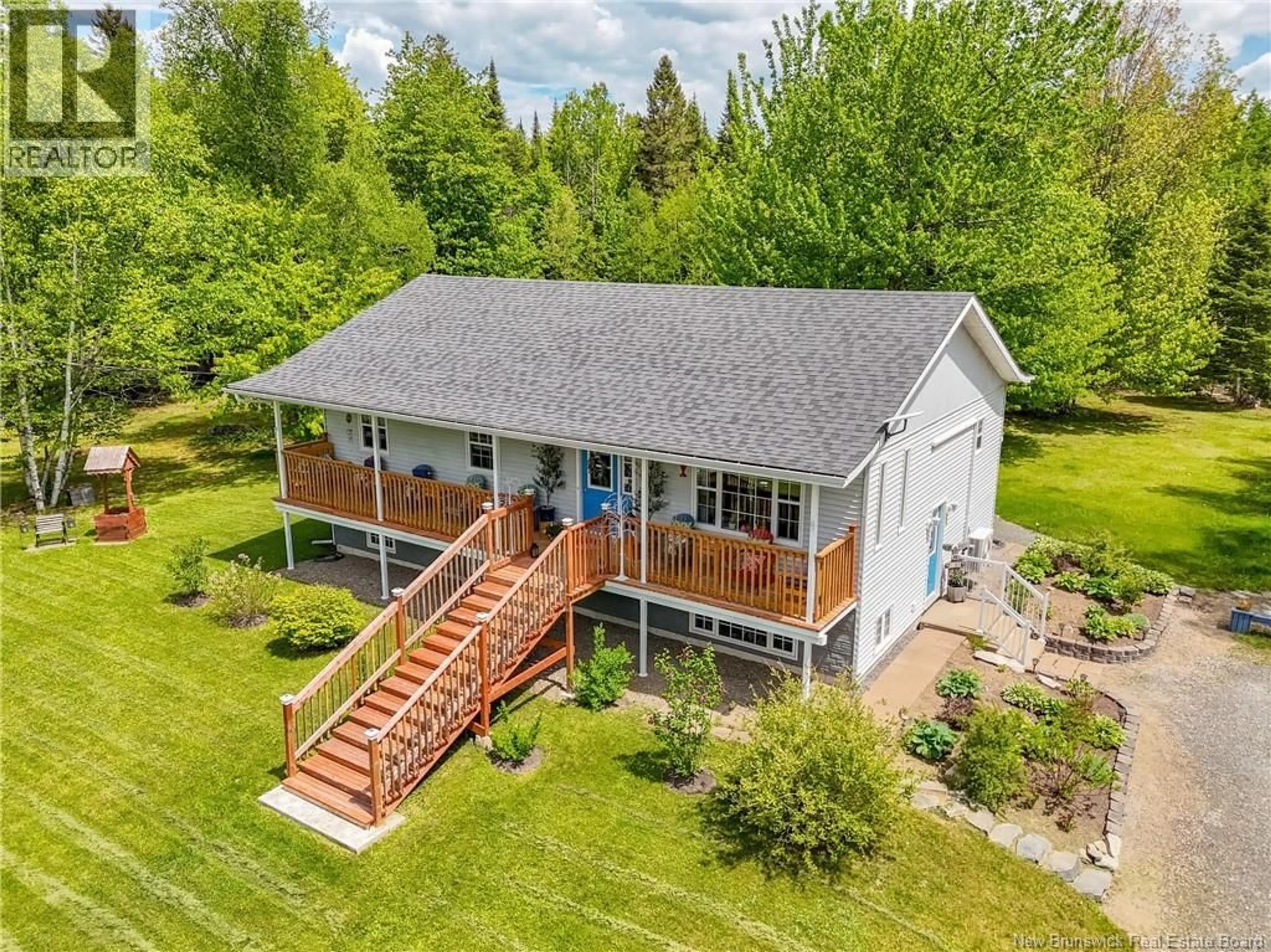 A pic from outside/outdoor area/front of a property/back of a property/a pic from drone, water/lake/river/ocean view for 162 ROUTE 605, Temperance Vale New Brunswick E6G2B9