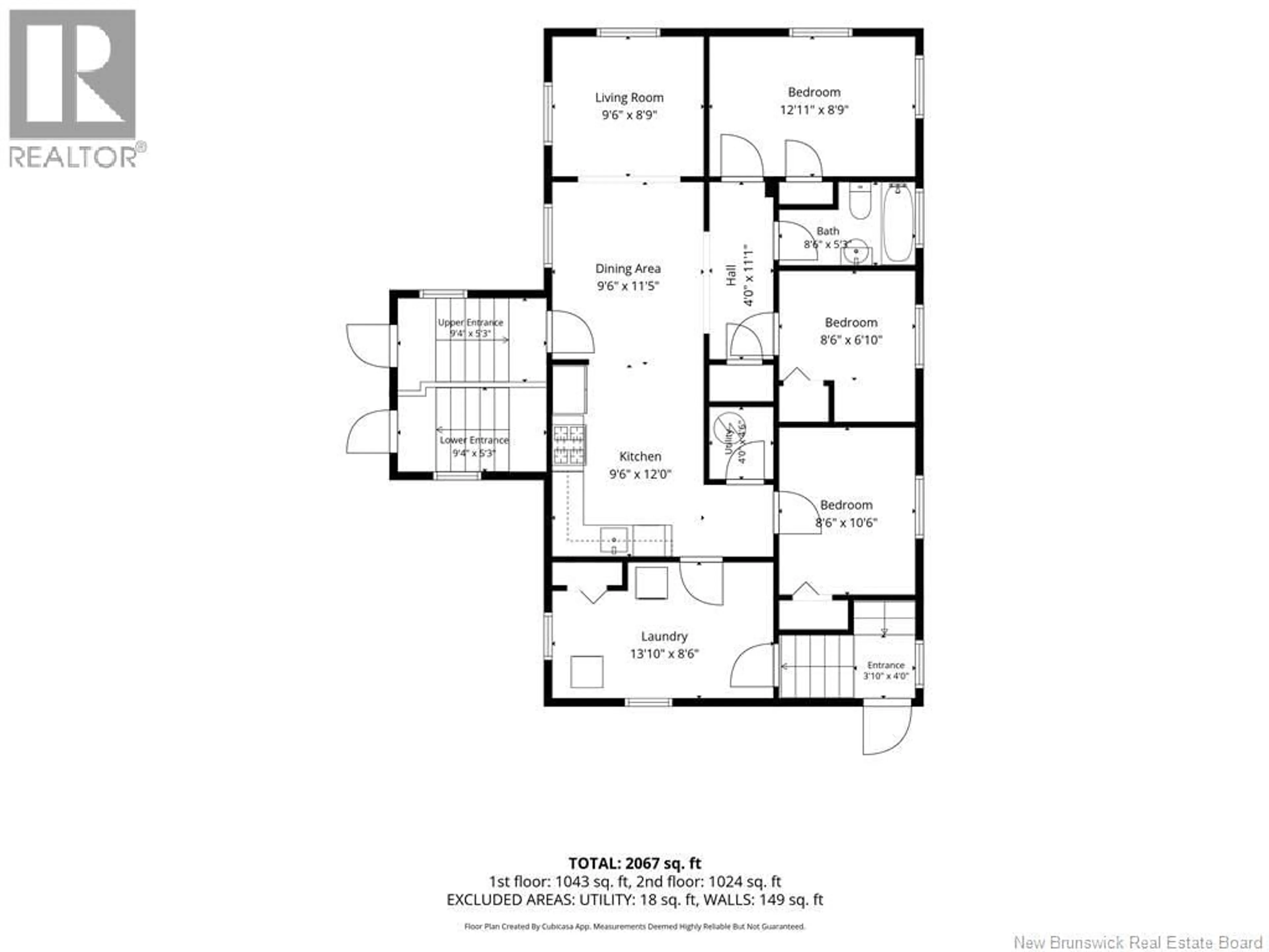 Floor plan for 720 FOREST HILL ROAD, Fredericton New Brunswick E3B4K8