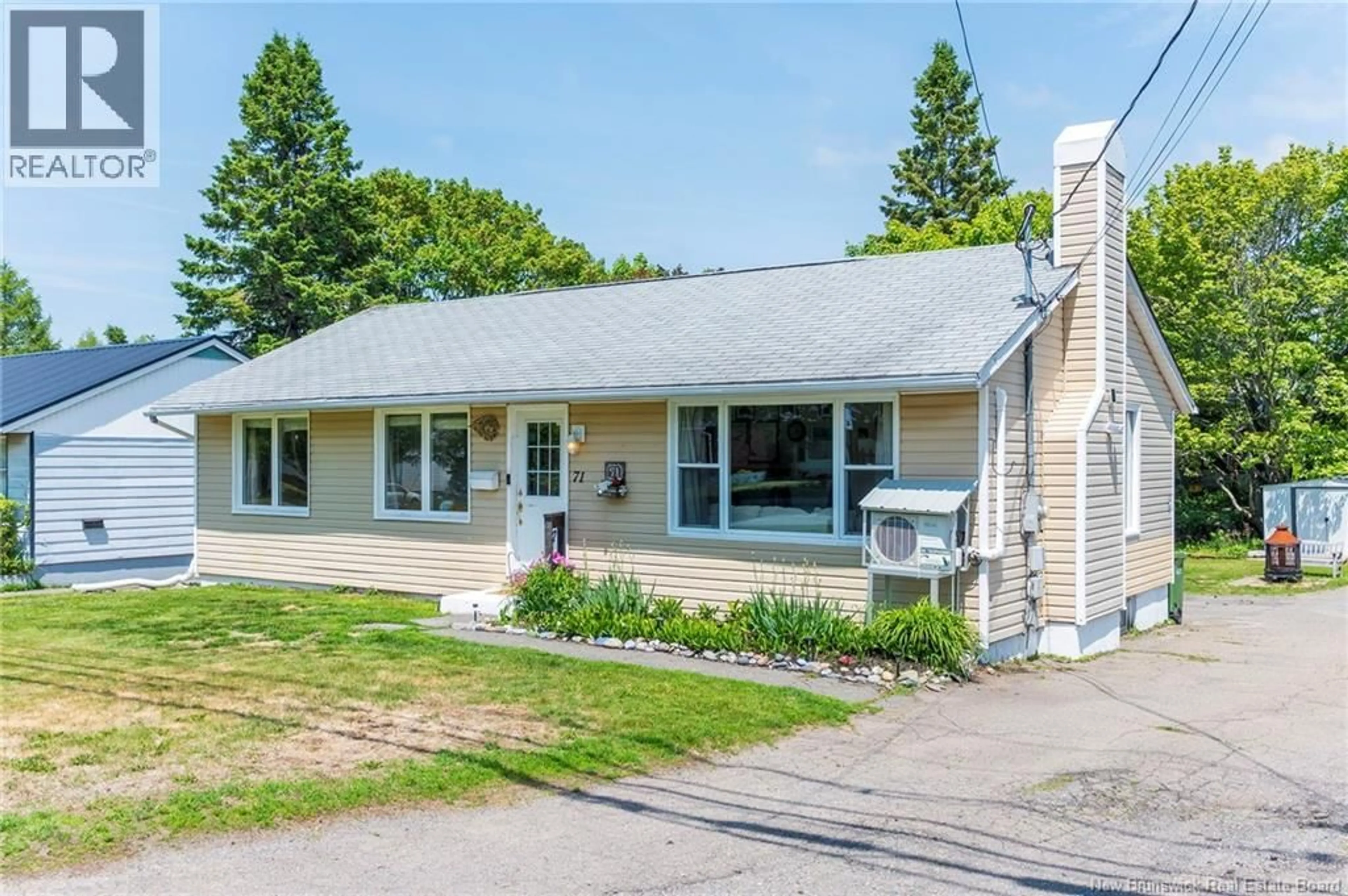 Home with vinyl exterior material, street for 71 CHAMPLAIN DRIVE, Saint John New Brunswick E2J3C5