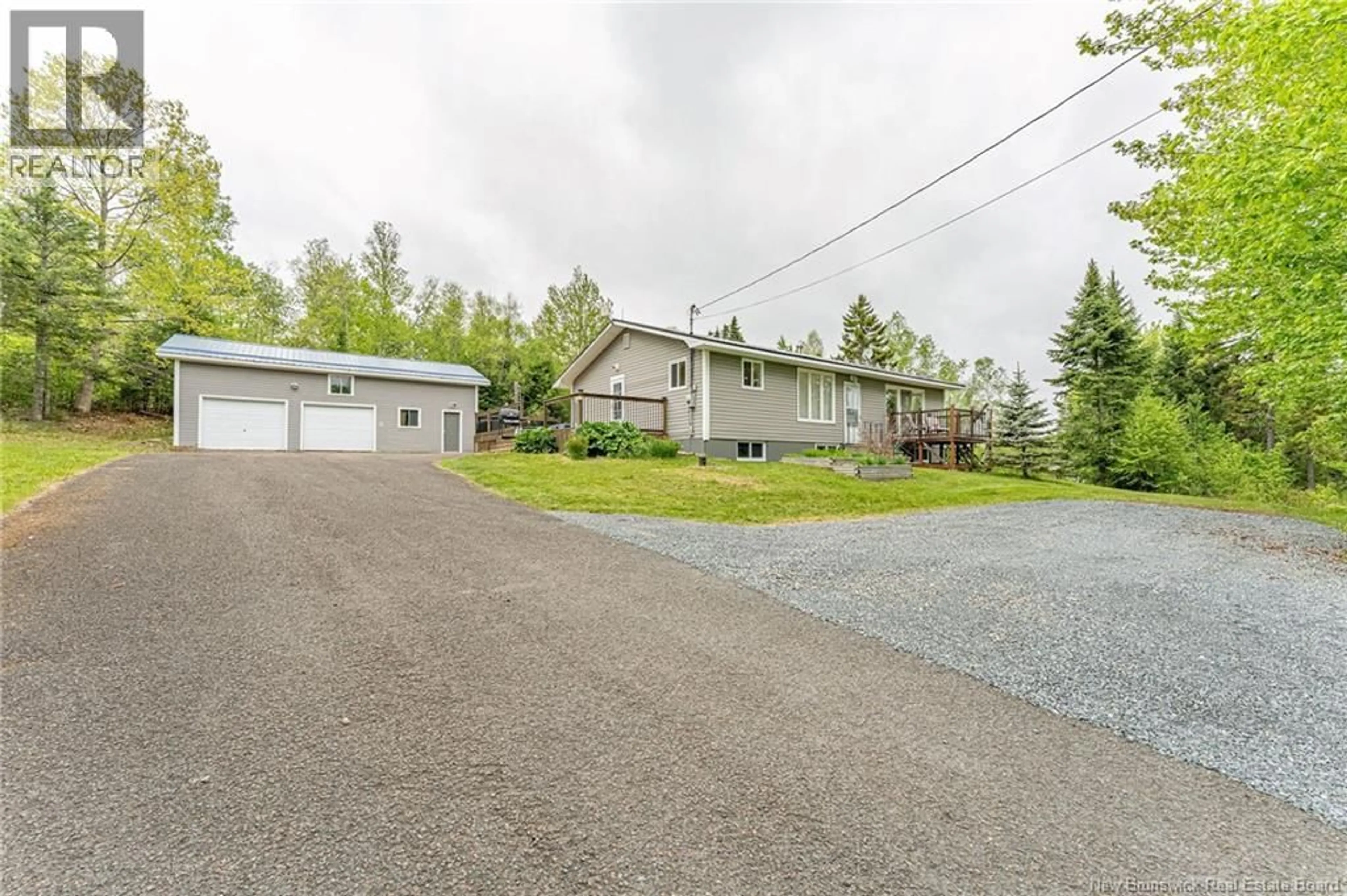 A pic from outside/outdoor area/front of a property/back of a property/a pic from drone, street for 230 ROUTE 635, Lake George New Brunswick E6K3P2