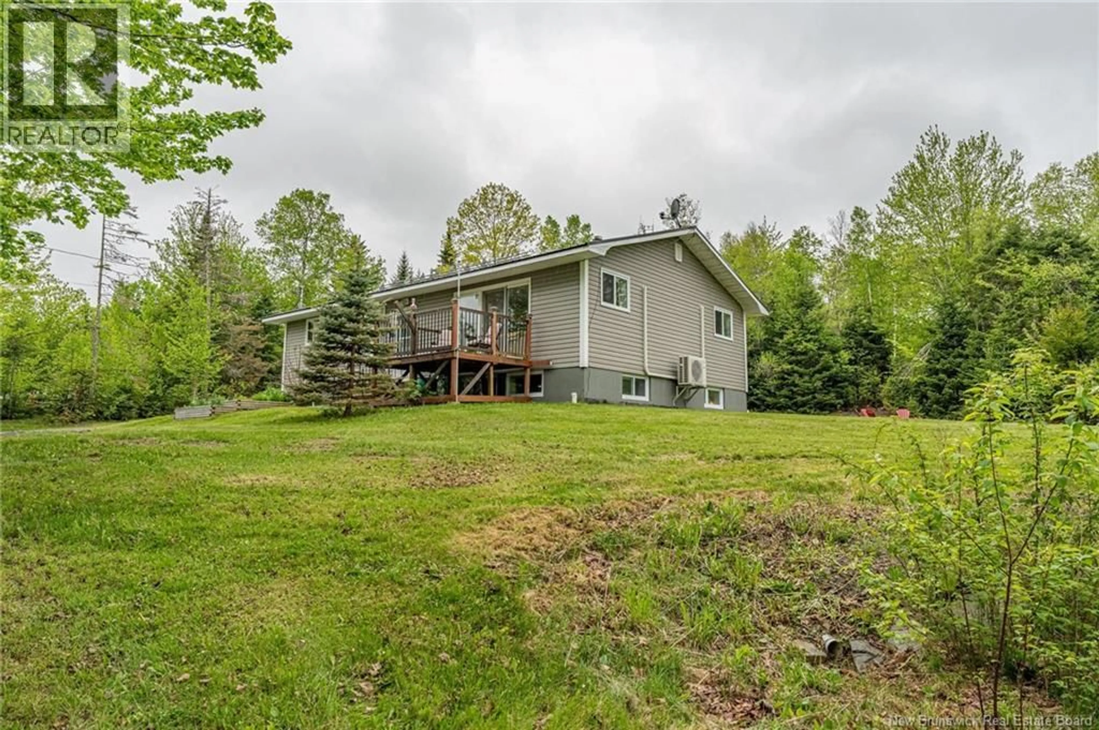 Patio, forest/trees view for 230 ROUTE 635, Lake George New Brunswick E6K3P2