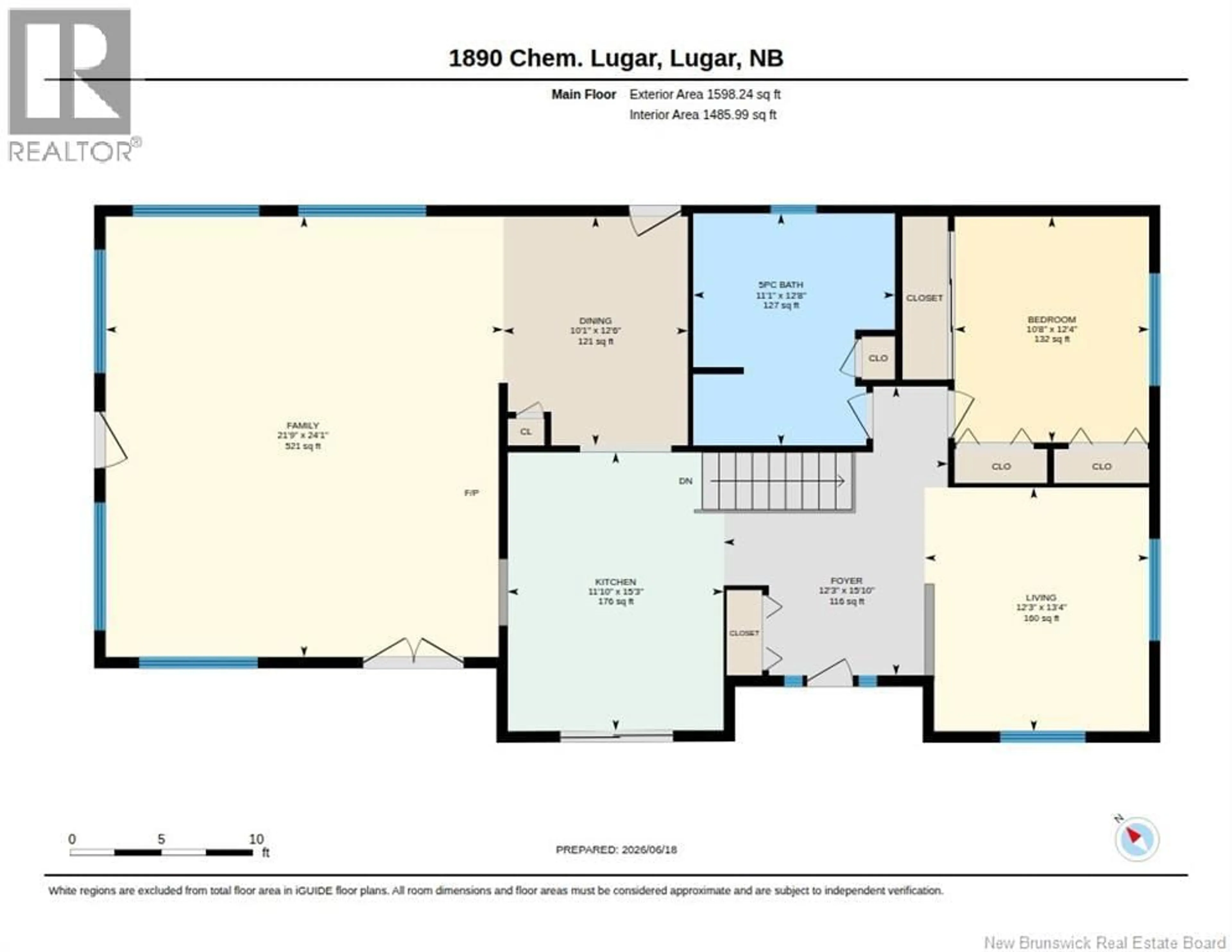 Floor plan for 1890 CH LUGAR, Lugar New Brunswick E8K3B2
