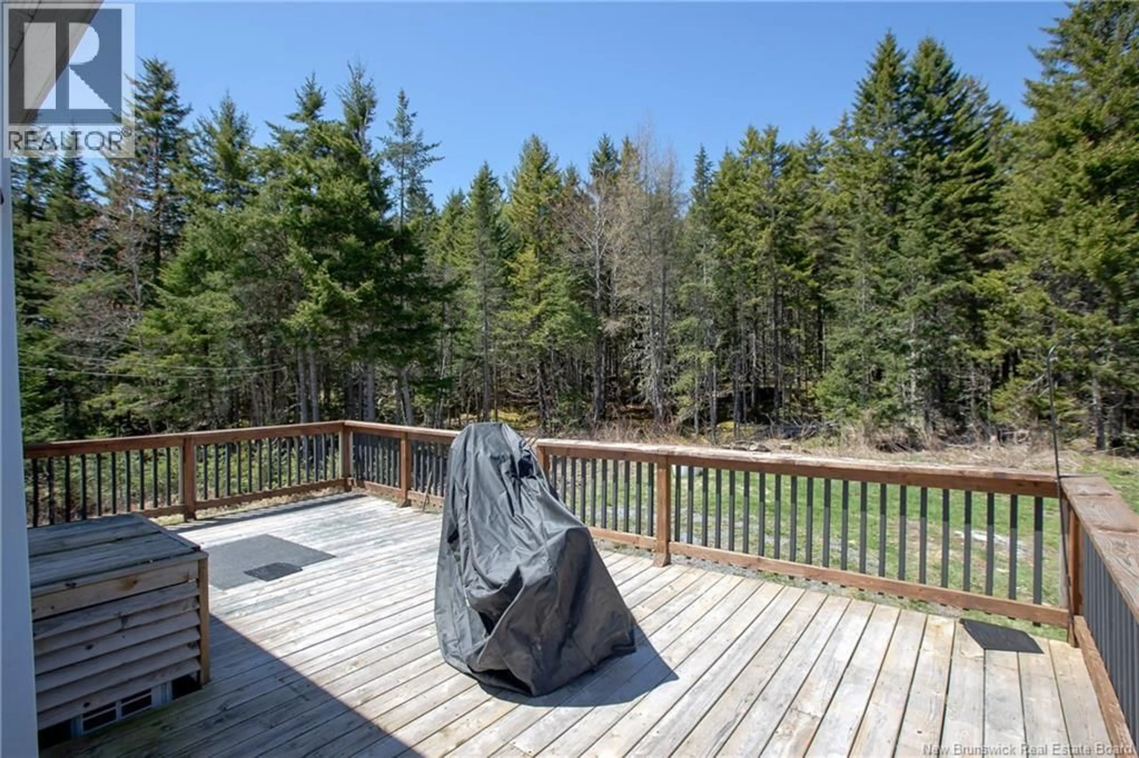 Patio, forest/trees view for 349 MILKISH CREEK ROAD, Summerville New Brunswick E5S1V7