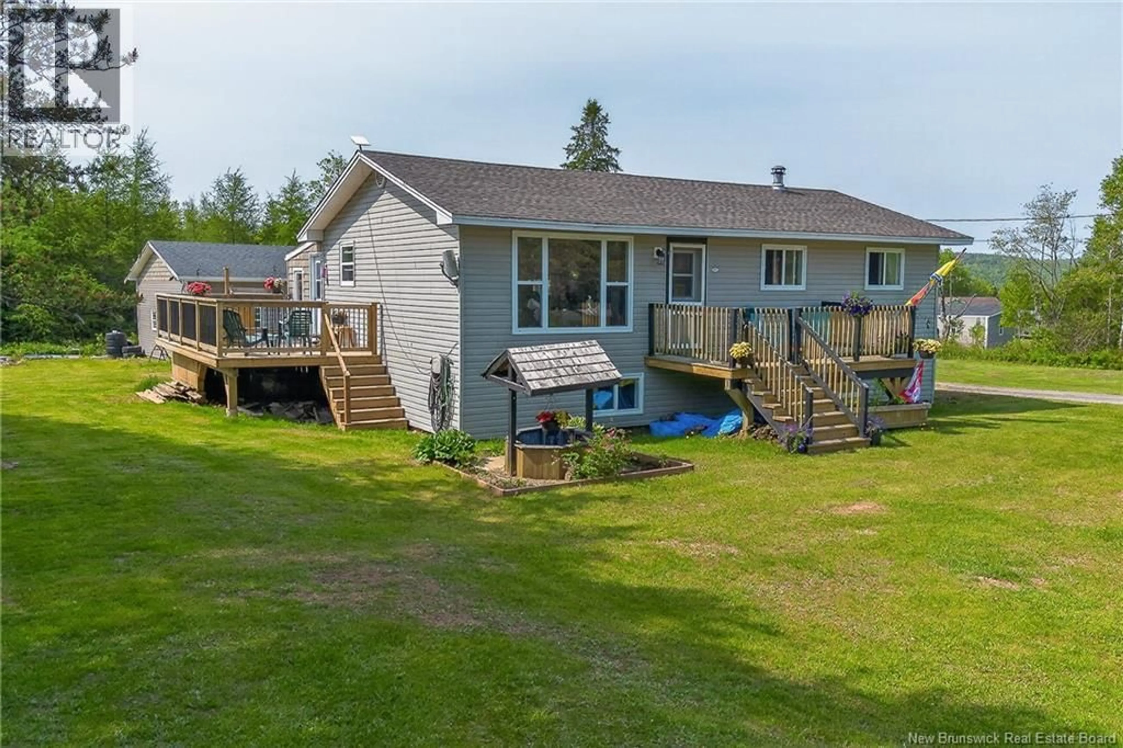 A pic from outside/outdoor area/front of a property/back of a property/a pic from drone, water/lake/river/ocean view for 371 TITUSVILLE ROAD, Titusville New Brunswick E5N3T1