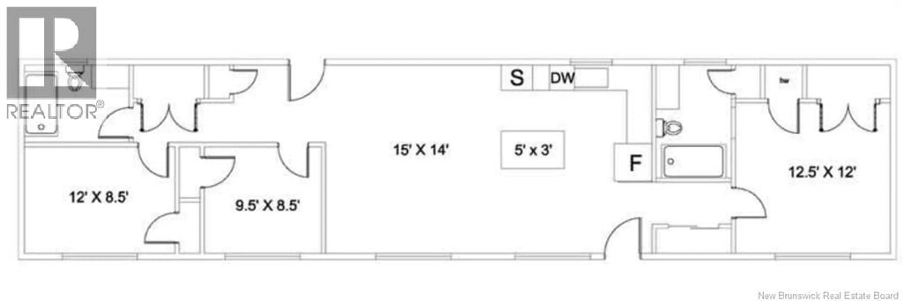 Floor plan for 26-3 LOWER DURHAM ROAD, Durham Bridge New Brunswick E6C1E4