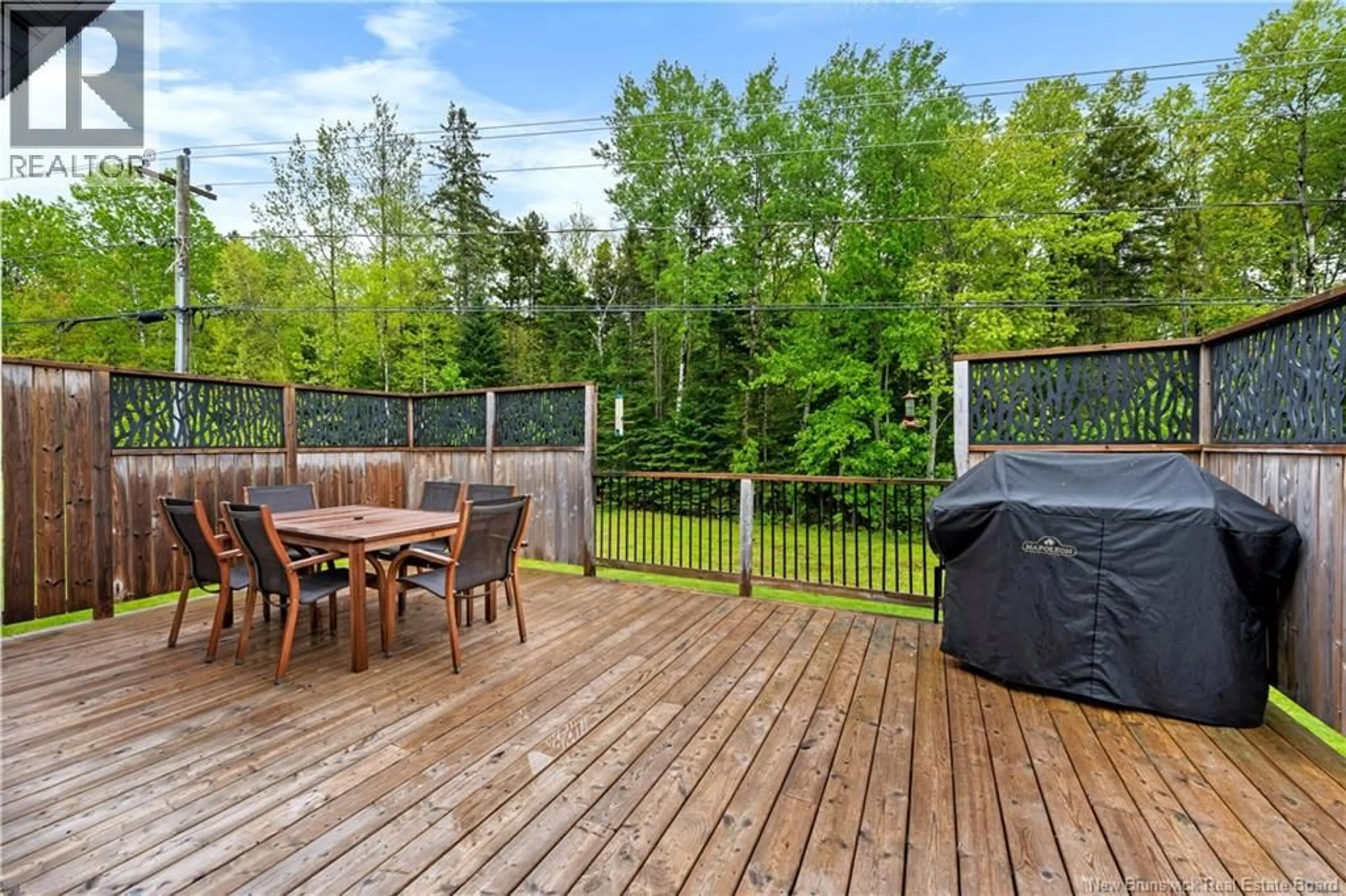 Patio, forest/trees view for 16 PARKPLACE LANE, Moncton New Brunswick E1A9N2