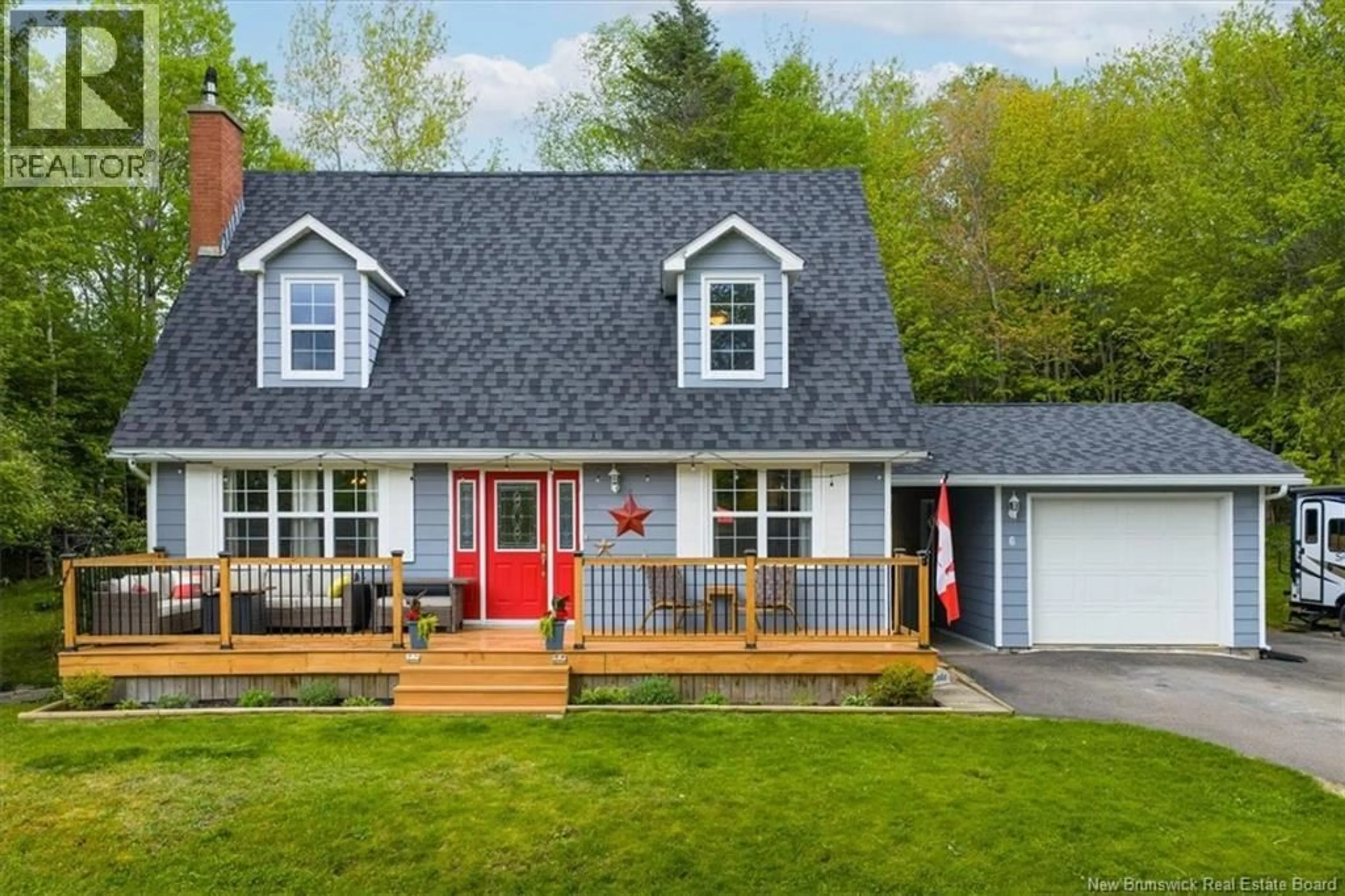 Home with vinyl exterior material, street for 6 CRESTWOOD DRIVE, Rothesay New Brunswick E2E5H4