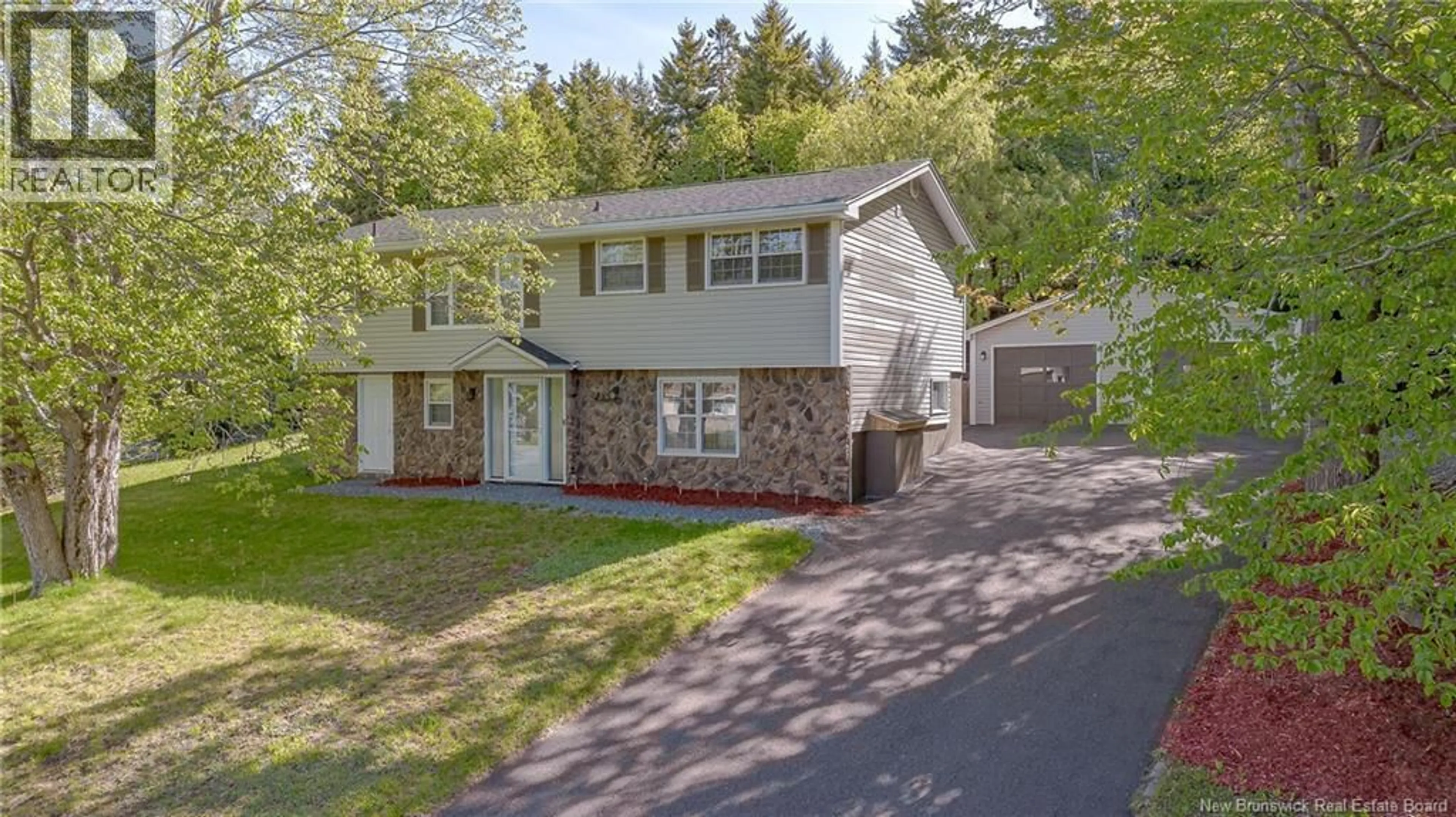Home with vinyl exterior material, street for 35 CHAPEL ROAD, Rothesay New Brunswick E2E3M3