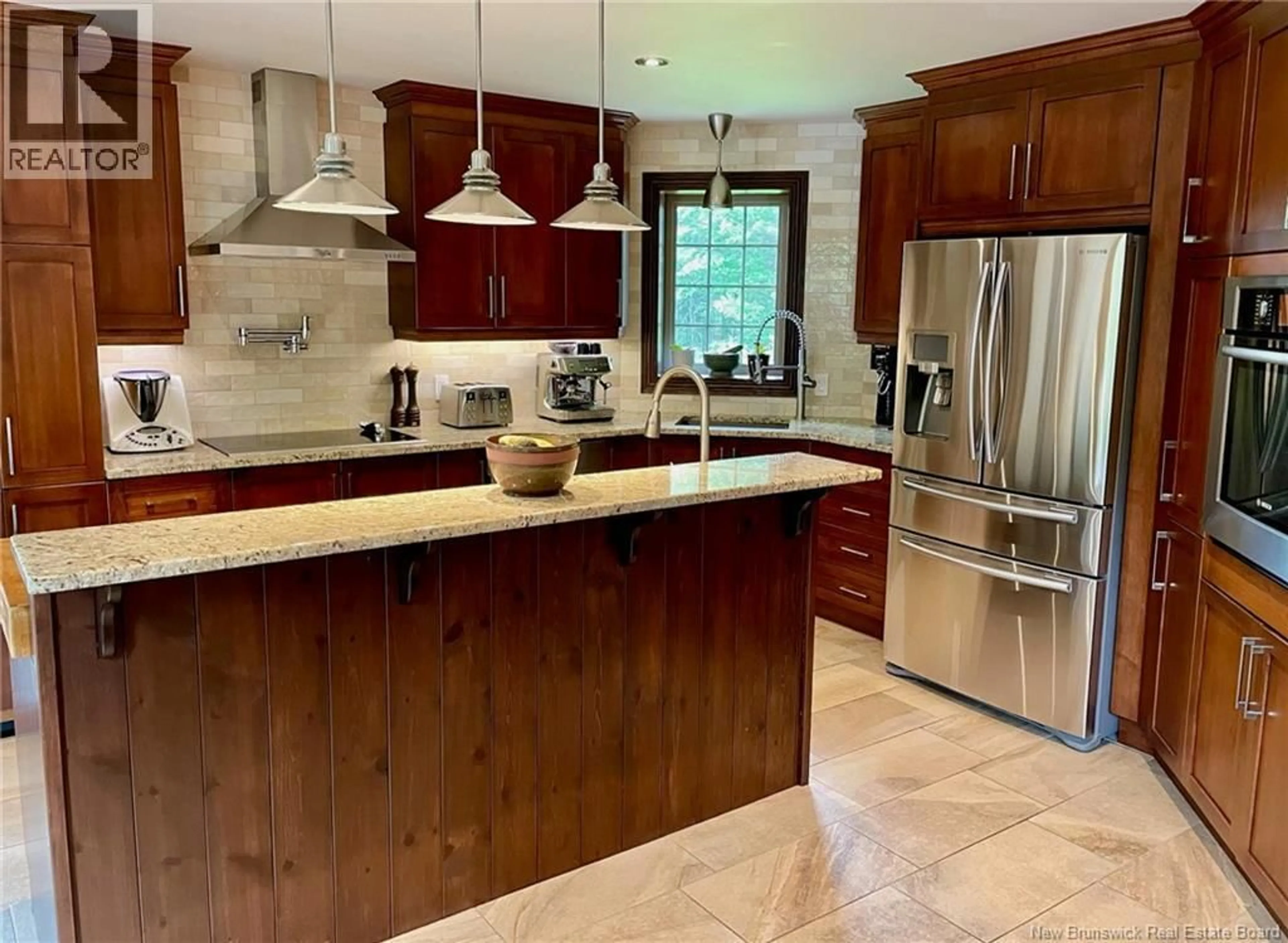 Open concept kitchen, ceramic/tile floor for 141 T. MORIN ROAD, Saint-Joseph-De-Madawaska New Brunswick E7B2T2