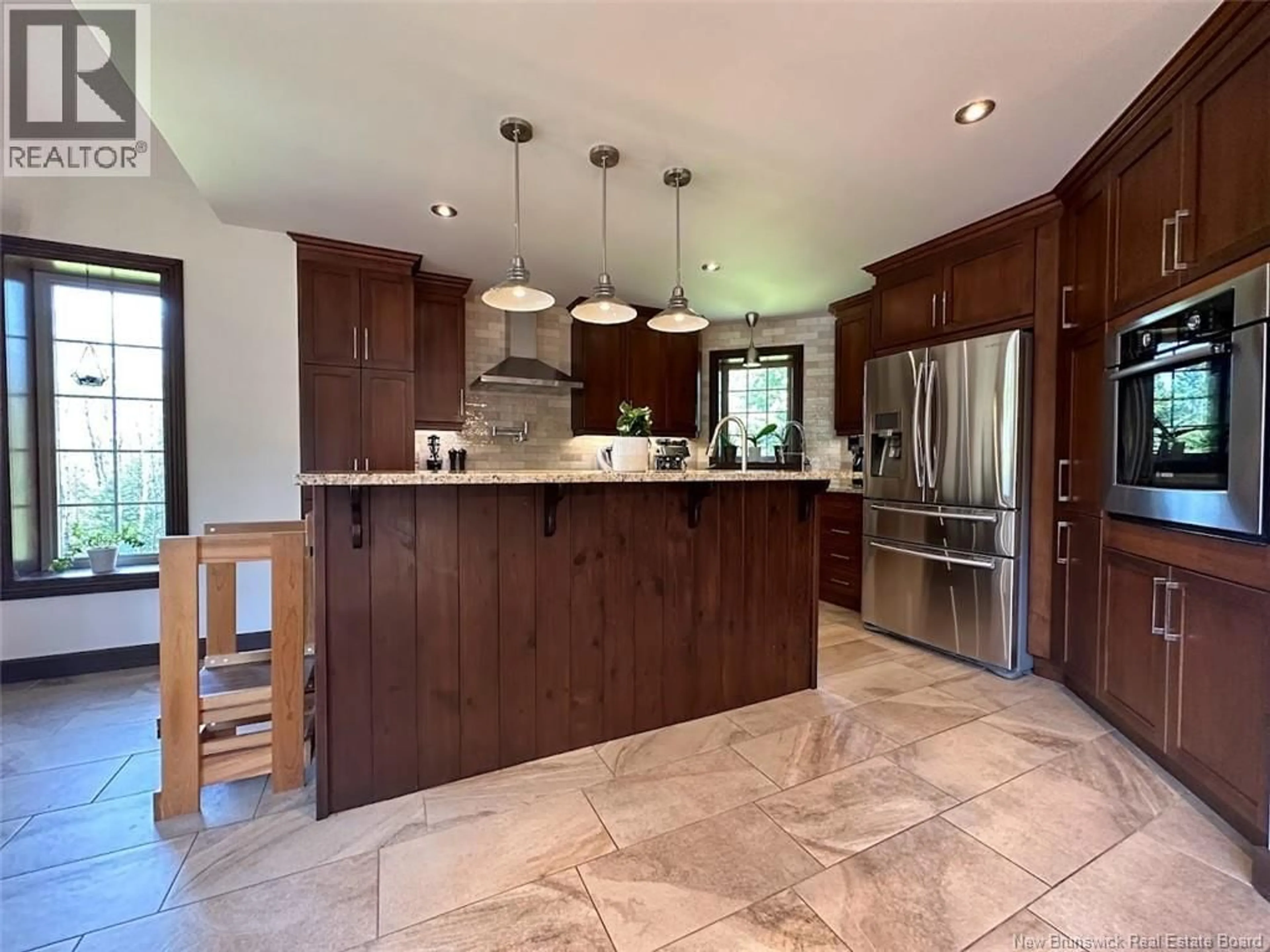 Open concept kitchen, ceramic/tile floor for 141 T. MORIN ROAD, Saint-Joseph-De-Madawaska New Brunswick E7B2T2