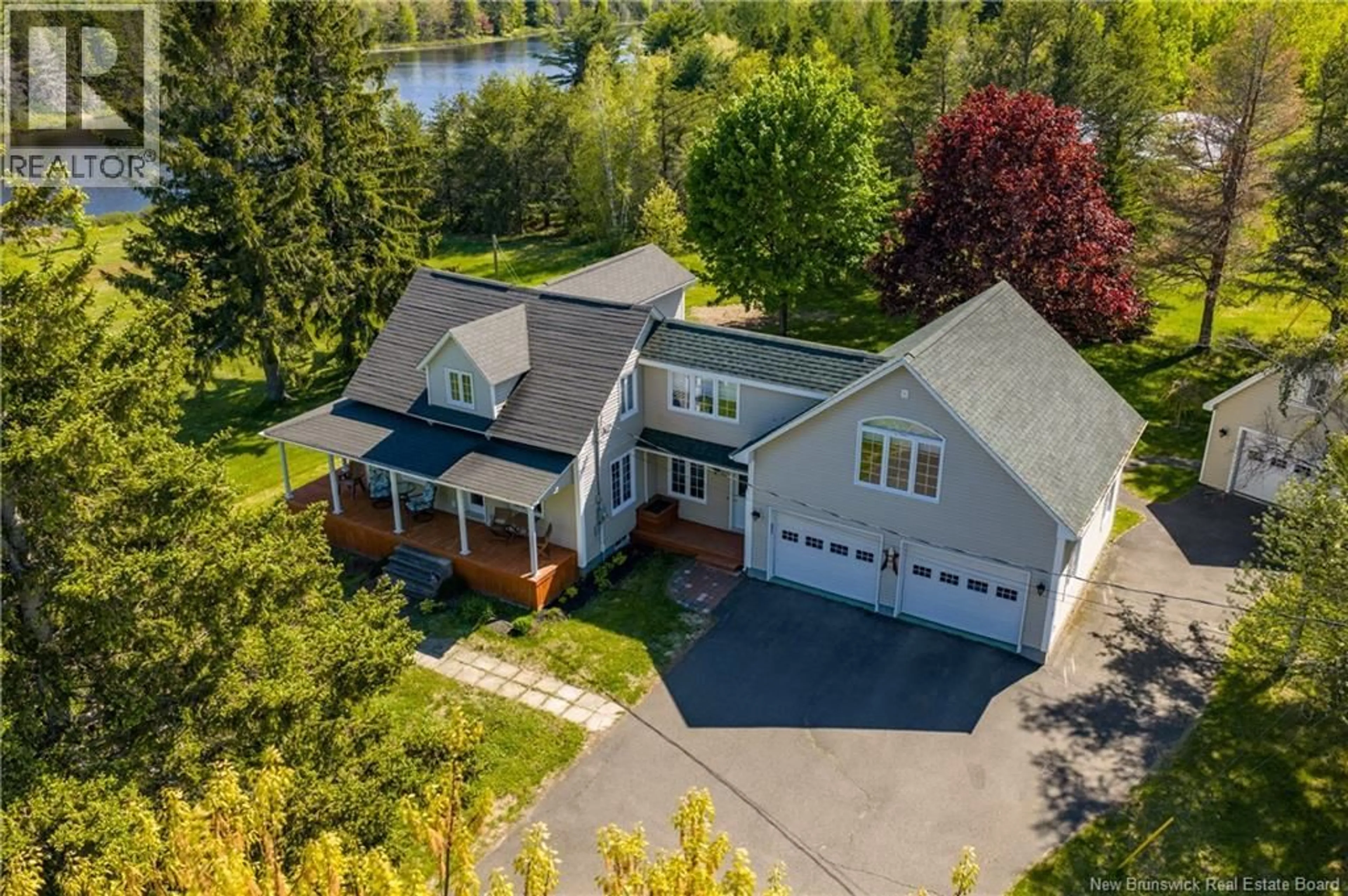 A pic from outside/outdoor area/front of a property/back of a property/a pic from drone, water/lake/river/ocean view for 77 CHEMIN GOGUEN ROAD, Saint-Edouard-De-Kent New Brunswick E4S4S5