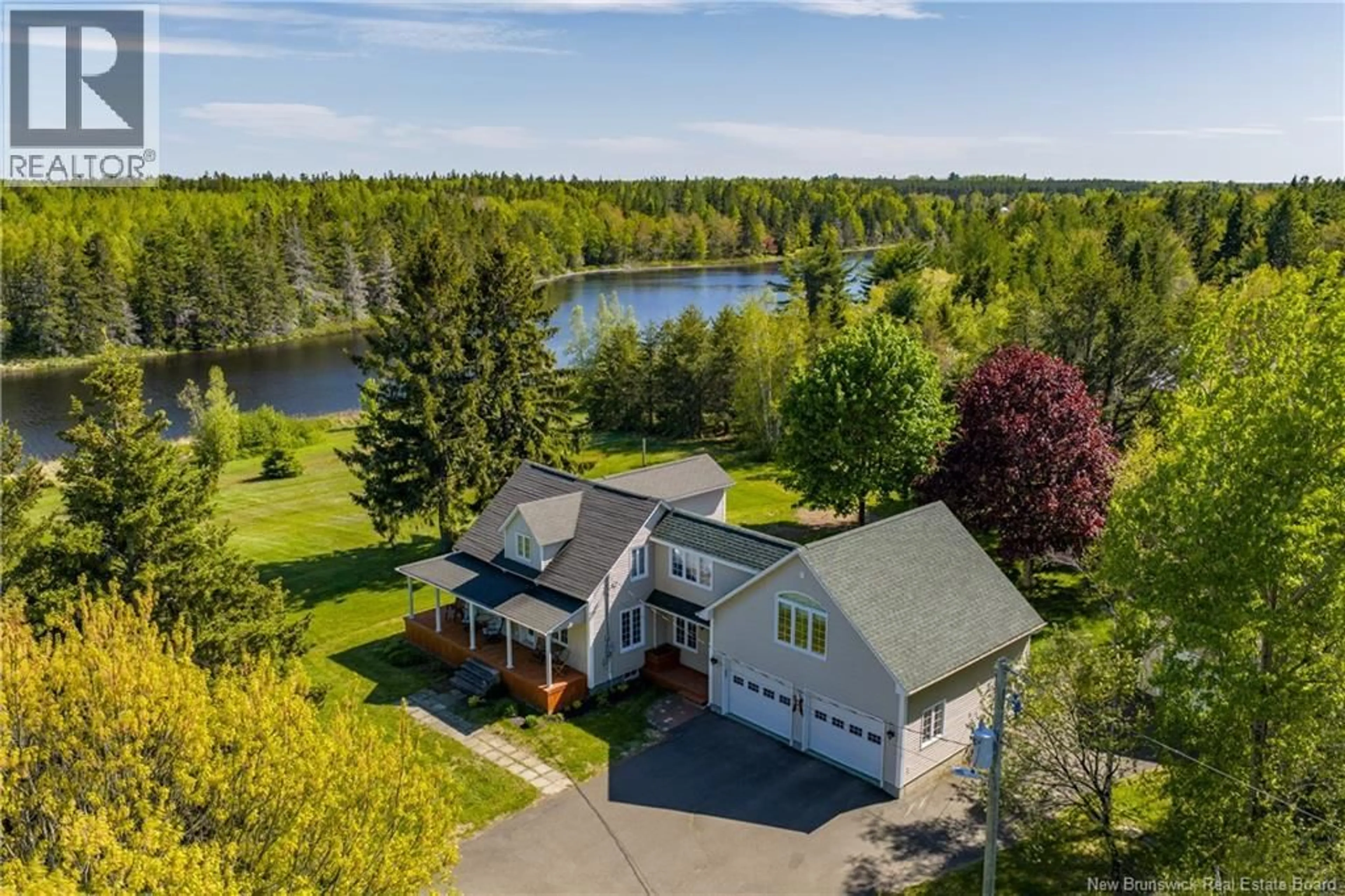 A pic from outside/outdoor area/front of a property/back of a property/a pic from drone, water/lake/river/ocean view for 77 CHEMIN GOGUEN ROAD, Saint-Edouard-De-Kent New Brunswick E4S4S5