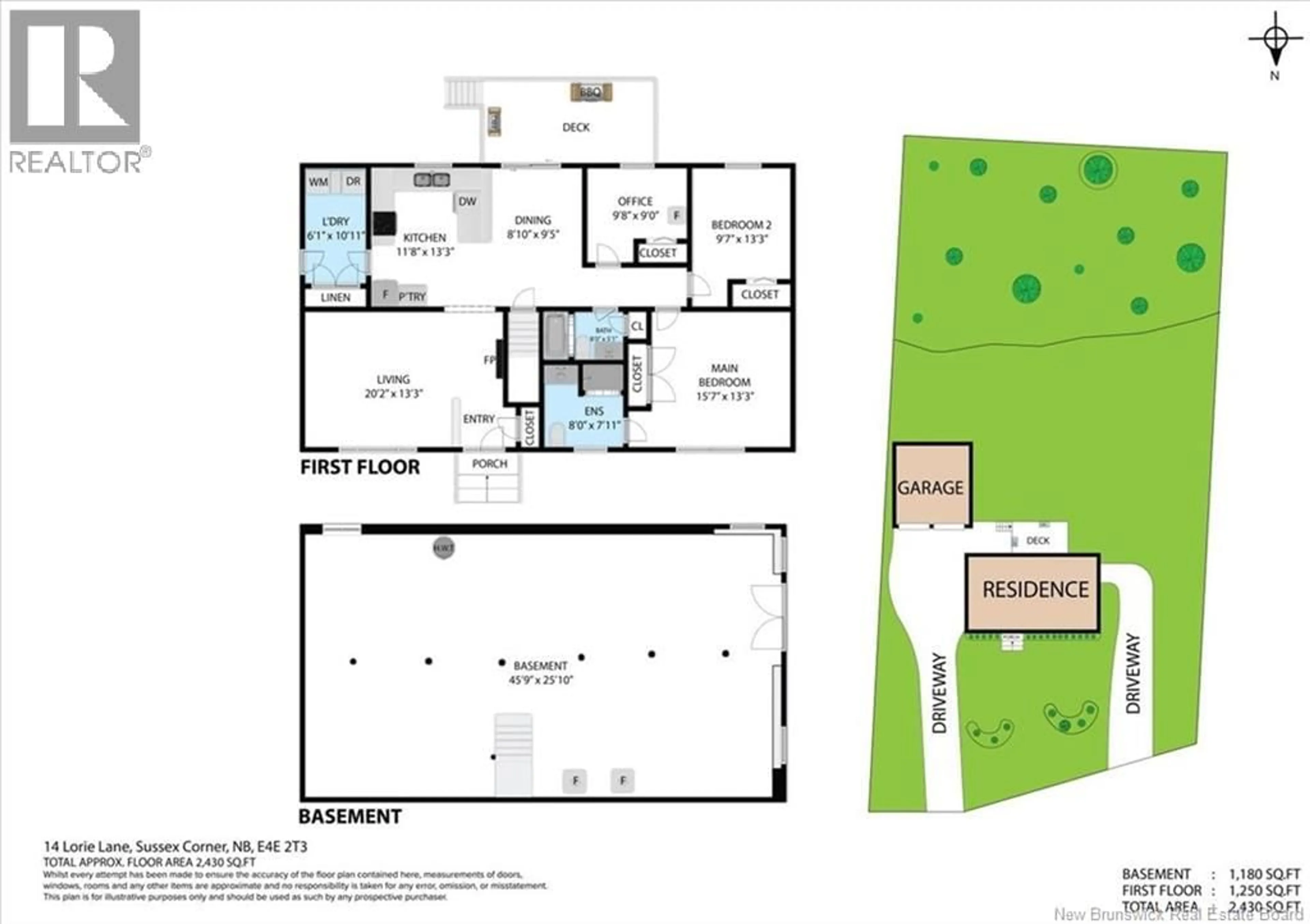 Floor plan for 14 LORIE LANE, Sussex New Brunswick E4E2T3