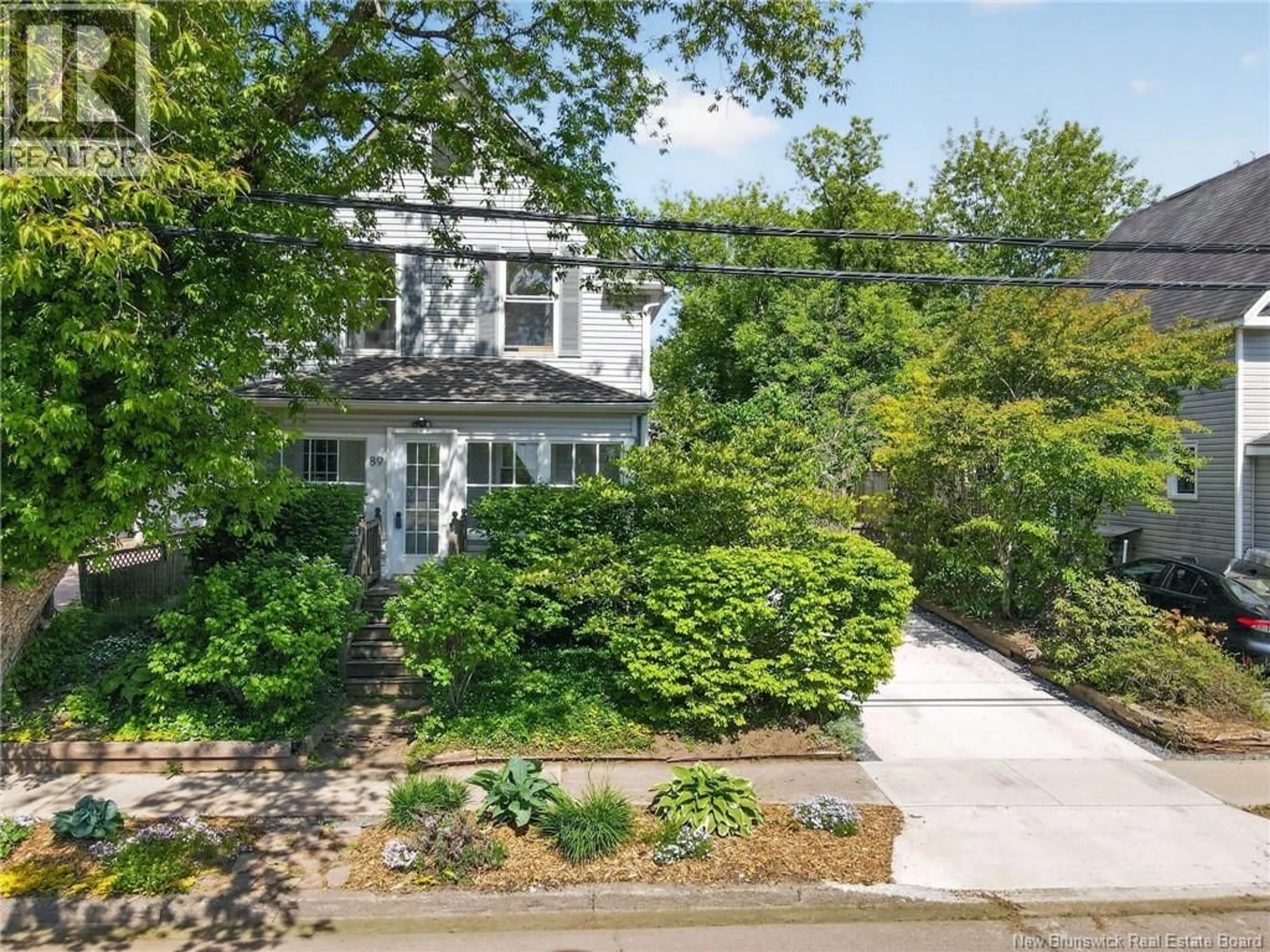 A pic from outside/outdoor area/front of a property/back of a property/a pic from drone, street for 89 BRAEMAR DRIVE, Moncton New Brunswick E1A3S9