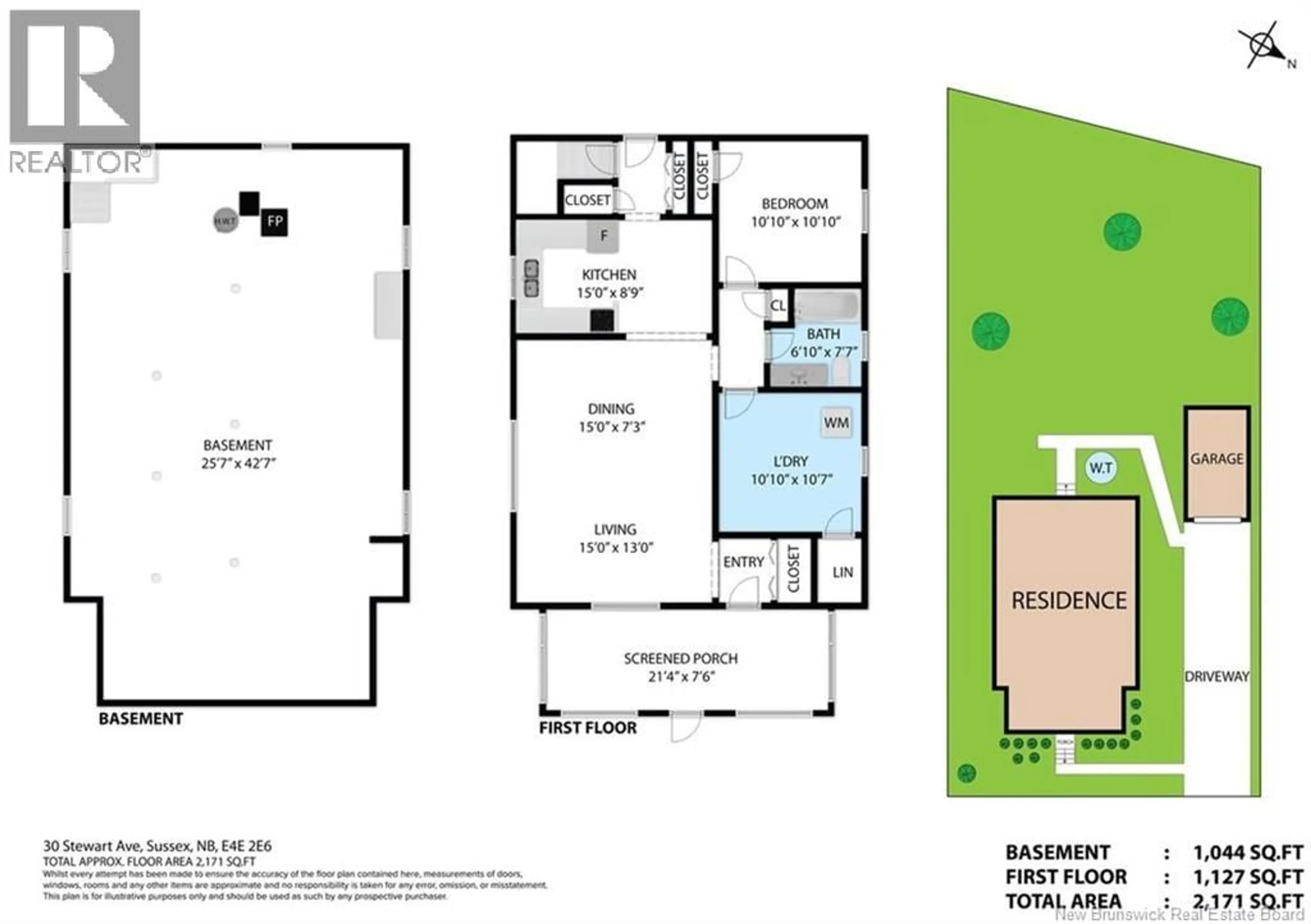Floor plan for 30 STEWART AVENUE, Sussex New Brunswick E4E2E6