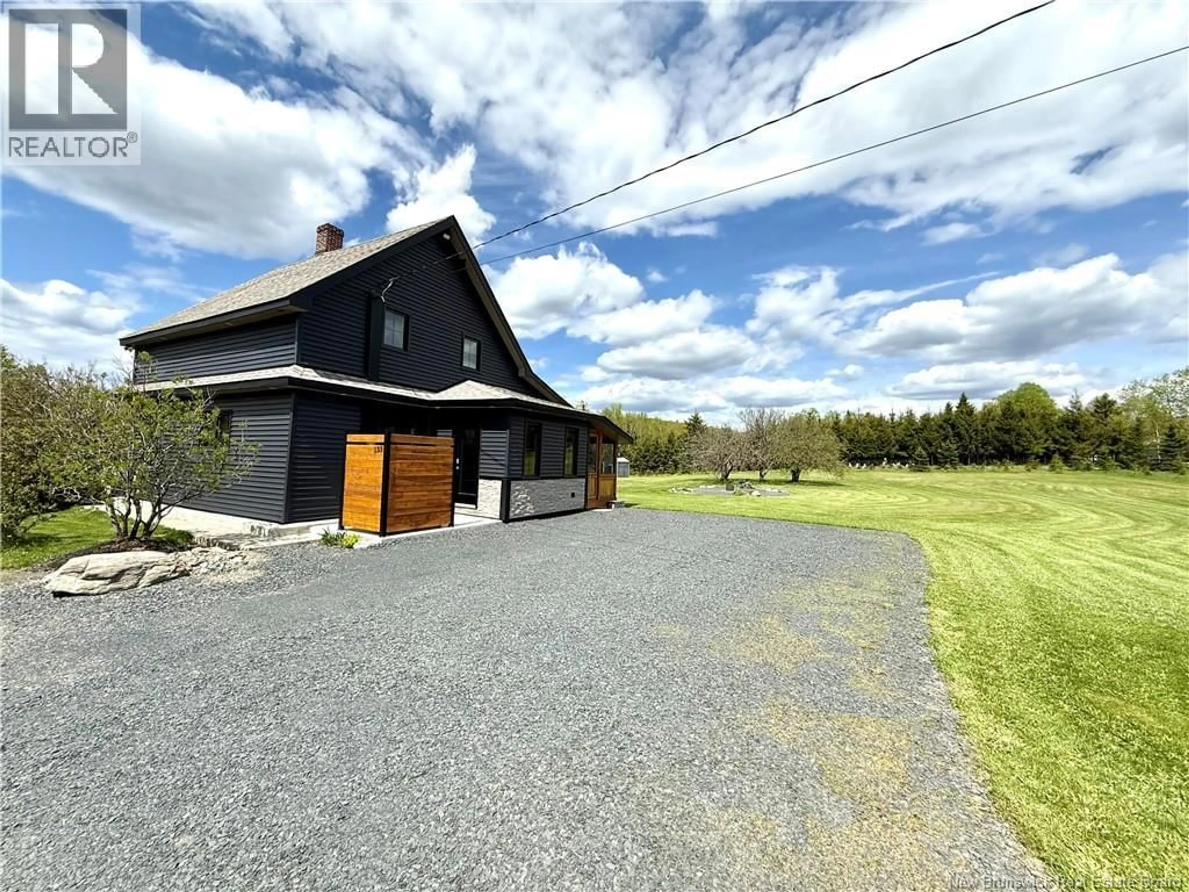 A pic from outside/outdoor area/front of a property/back of a property/a pic from drone, unknown for 133 CHEMIN F. BERNIER ROAD, Saint-Joseph-De-Madawaska New Brunswick E7B2M7
