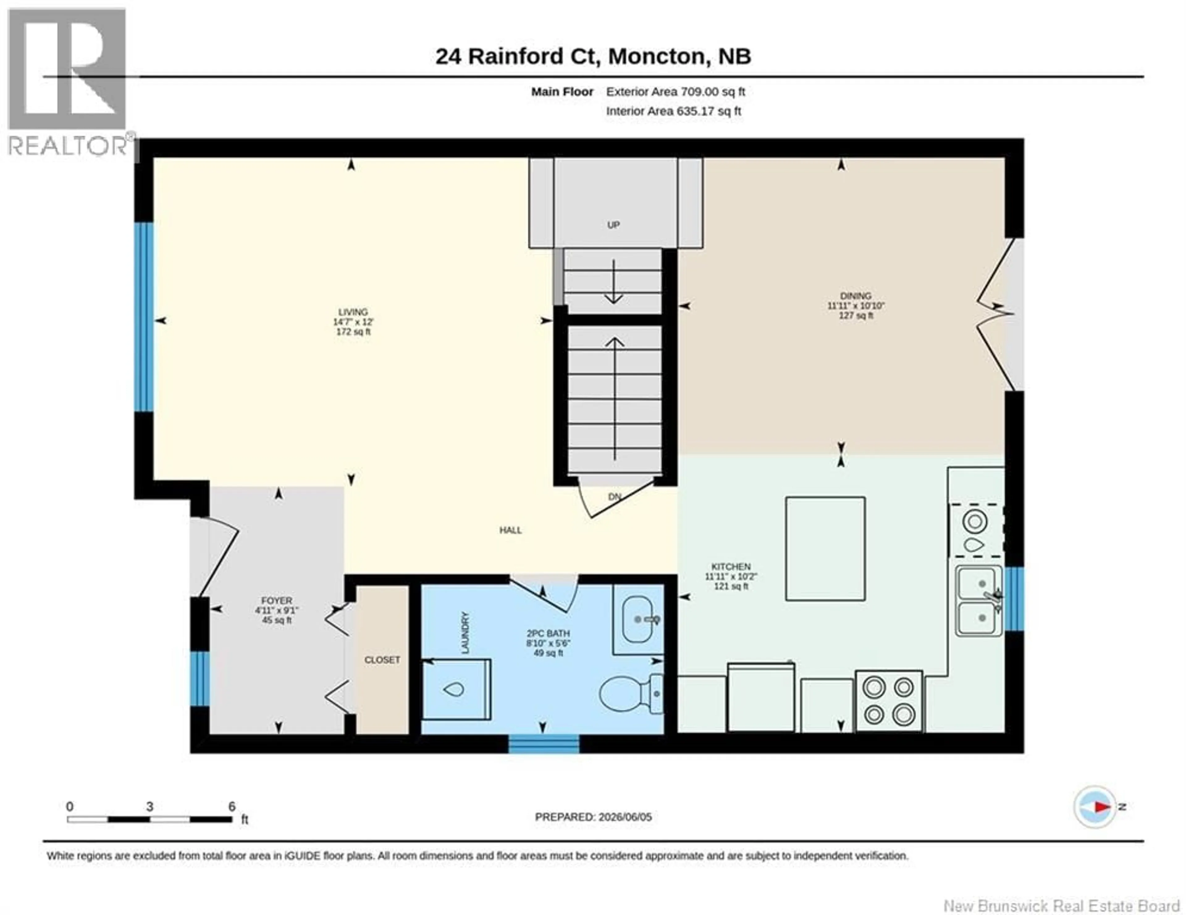 Floor plan for 24 RAINFORD COURT, Moncton New Brunswick E1G0T4