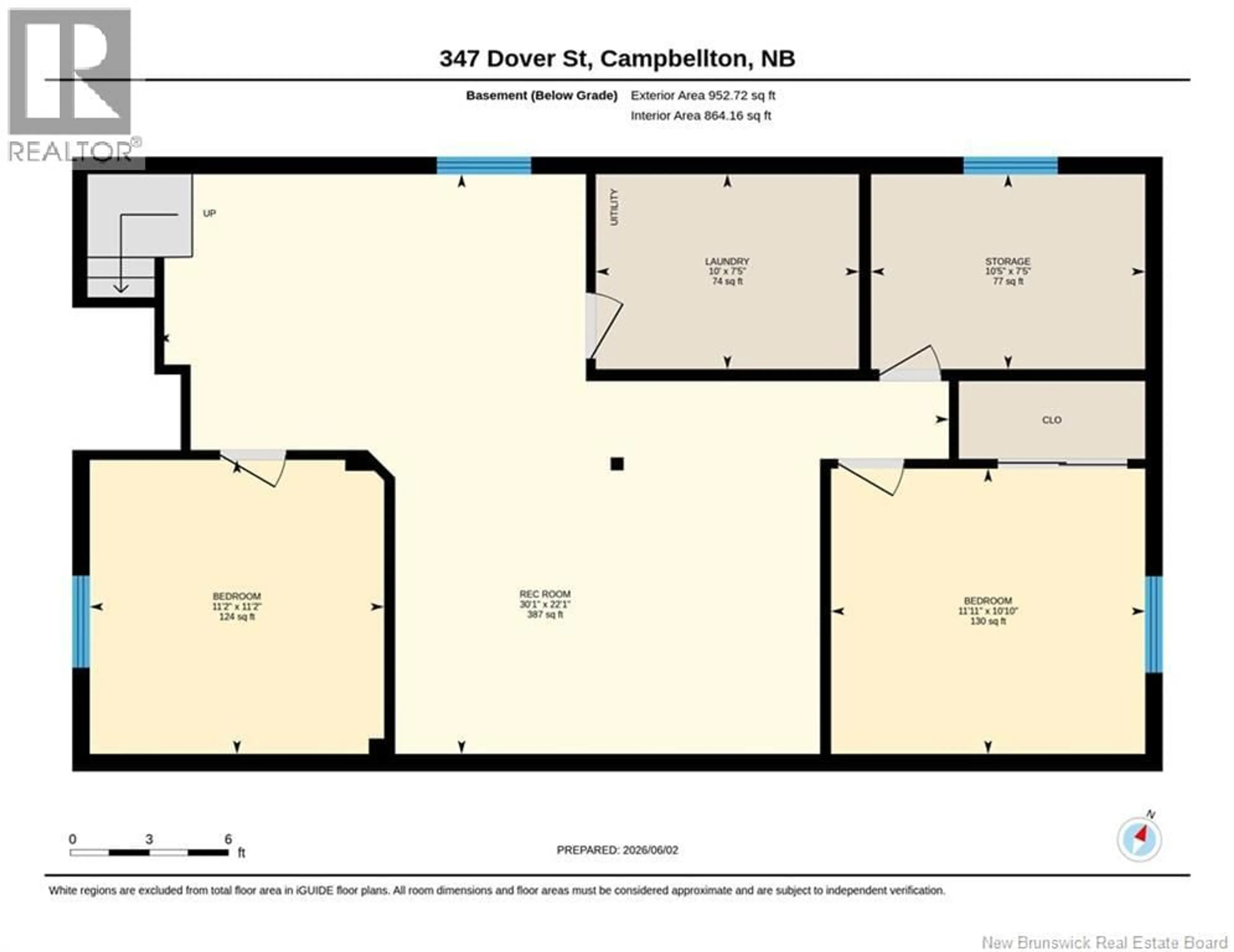 Floor plan for 347 DOVER STREET, Campbellton New Brunswick E3N3M8