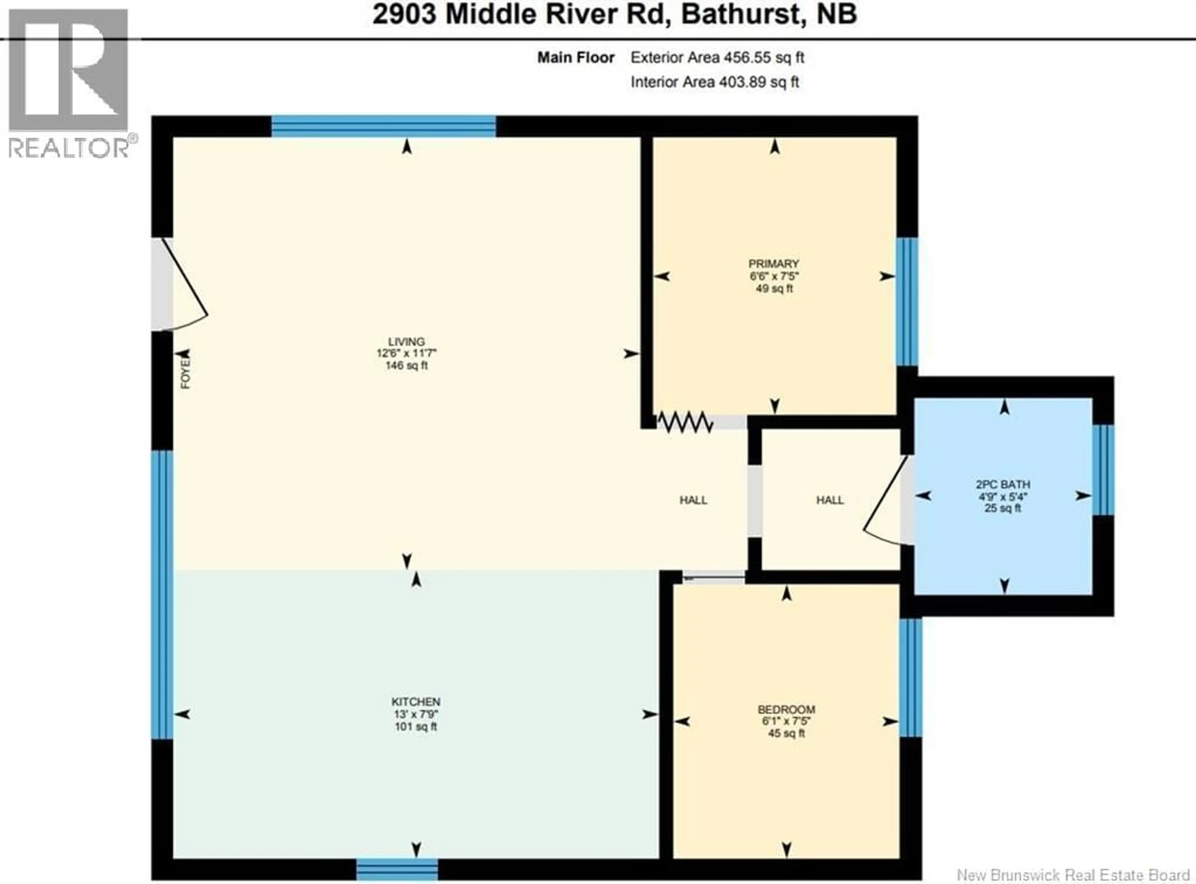 Floor plan for 2903 MIDDLE RIVER ROAD, Middle River New Brunswick E2A6X9