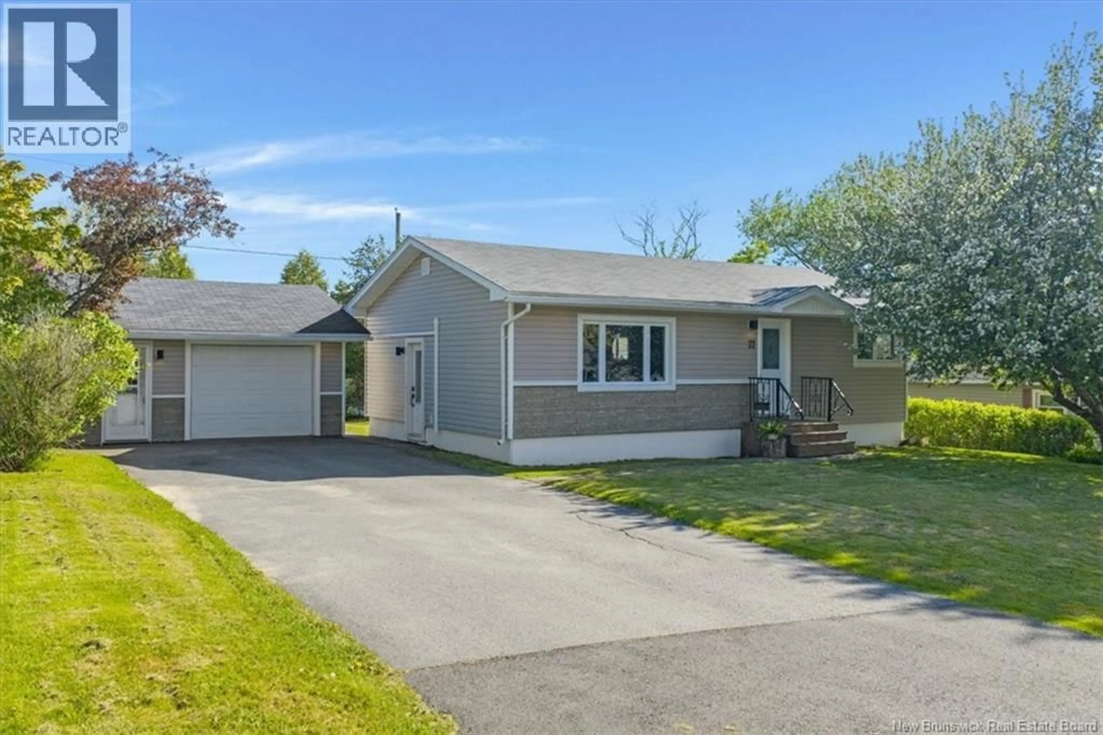Home with vinyl exterior material, street for 22 ALPINE STREET, Saint John New Brunswick E2J2X2