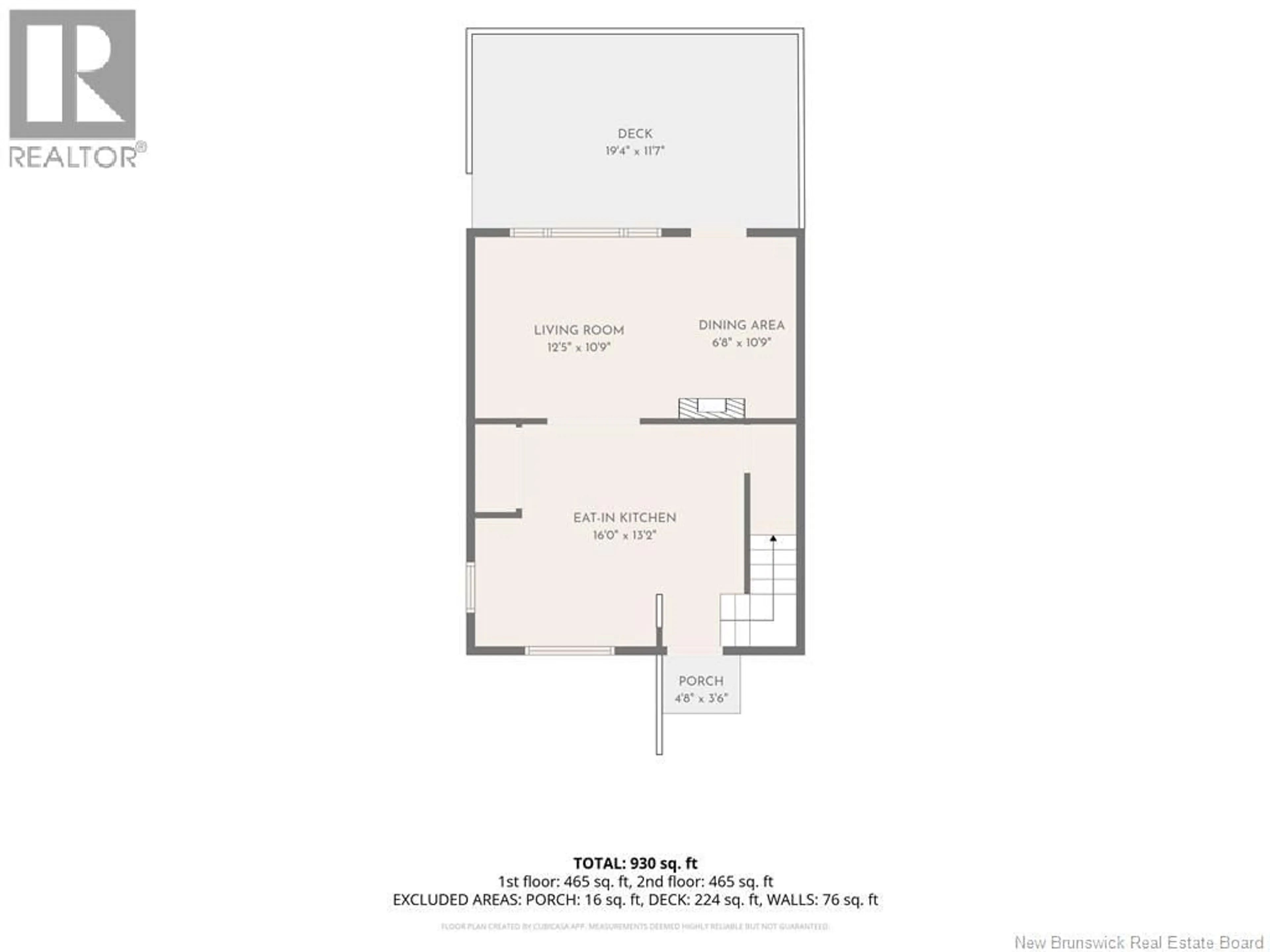 Floor plan for 40 ST ANNE STREET, Saint John New Brunswick E2J3X2