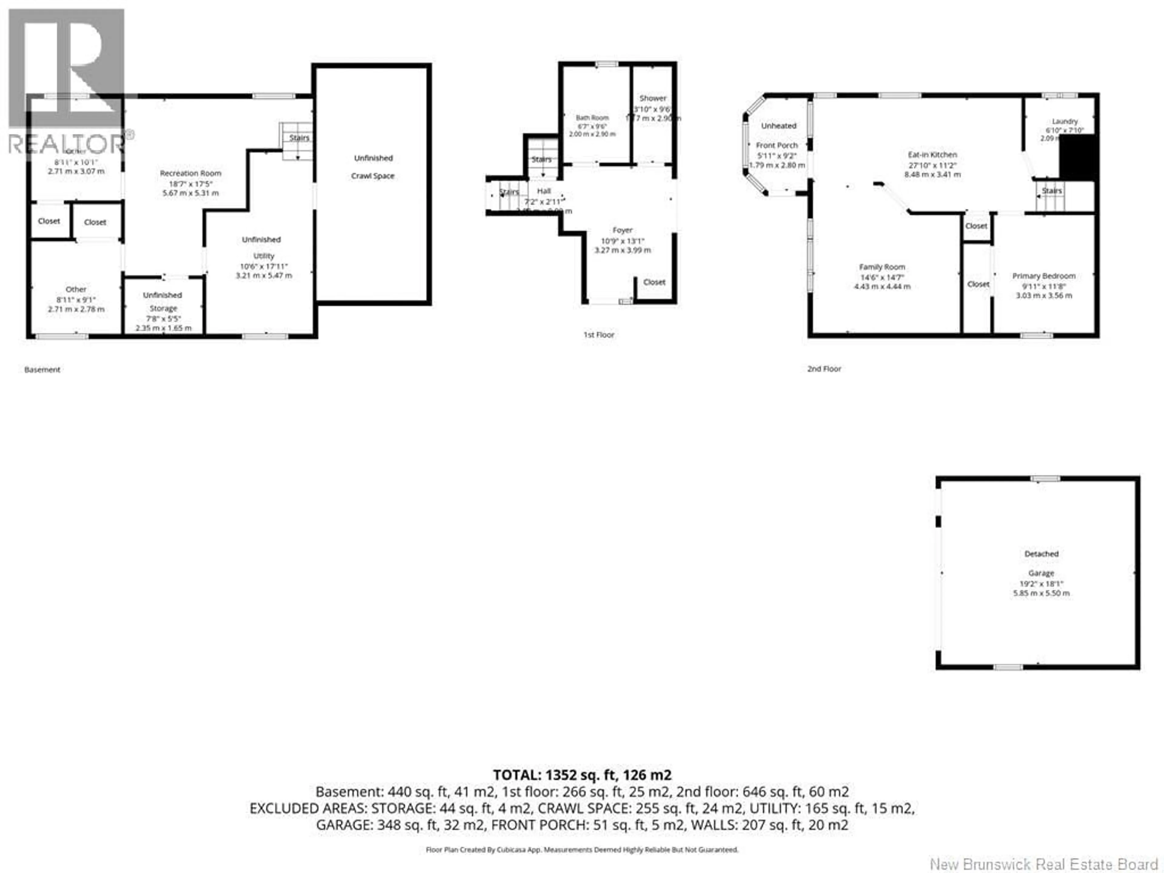Floor plan for 6 THOMPSON ROAD, Campbellton New Brunswick E3N1W1