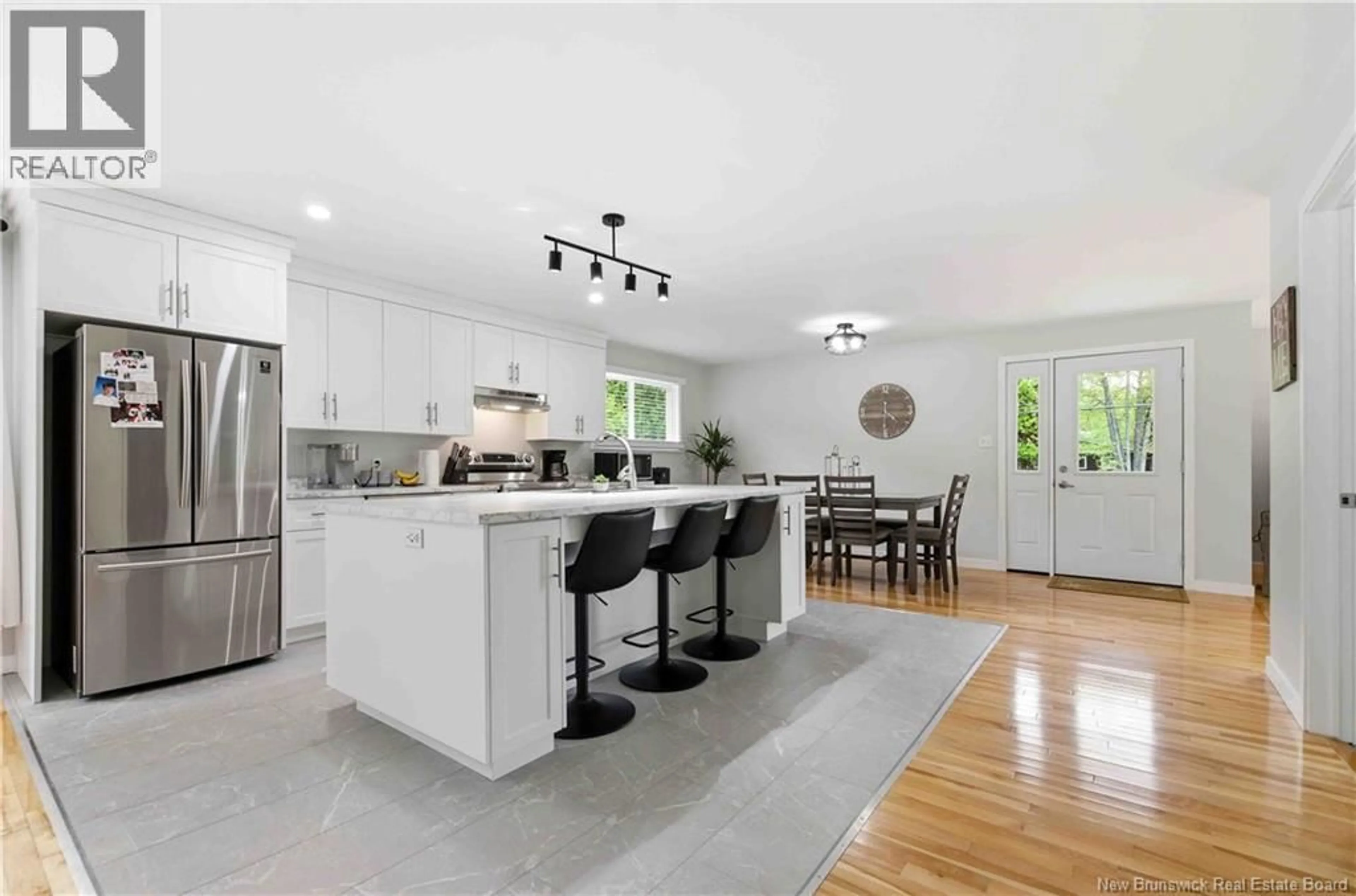Open concept kitchen, ceramic/tile floor for 23 NEVERS ROAD, Lincoln New Brunswick E3B8R7