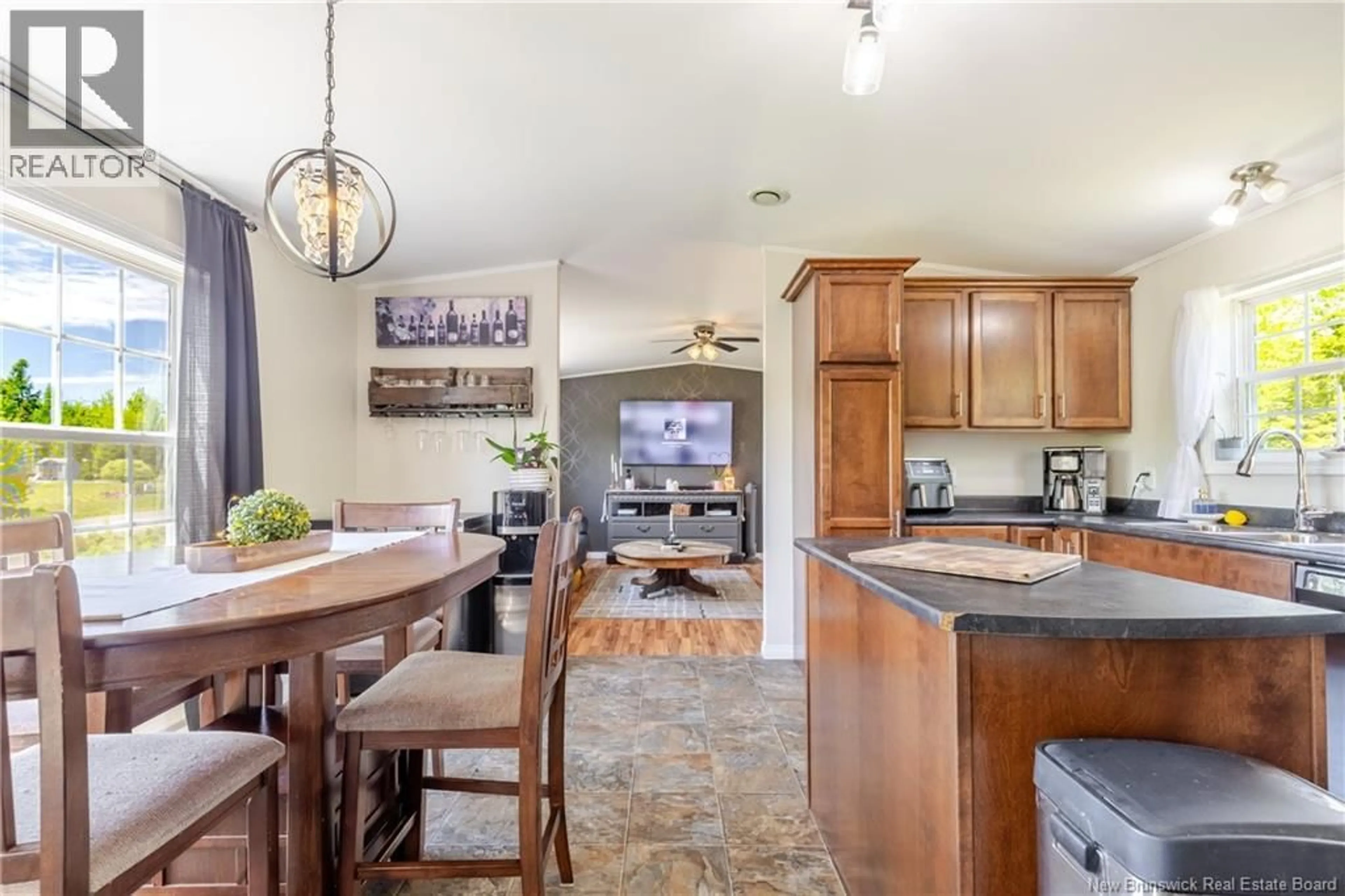 Open concept kitchen, ceramic/tile floor for 47 CLARA STREET, Rusagonis New Brunswick E3B0T8