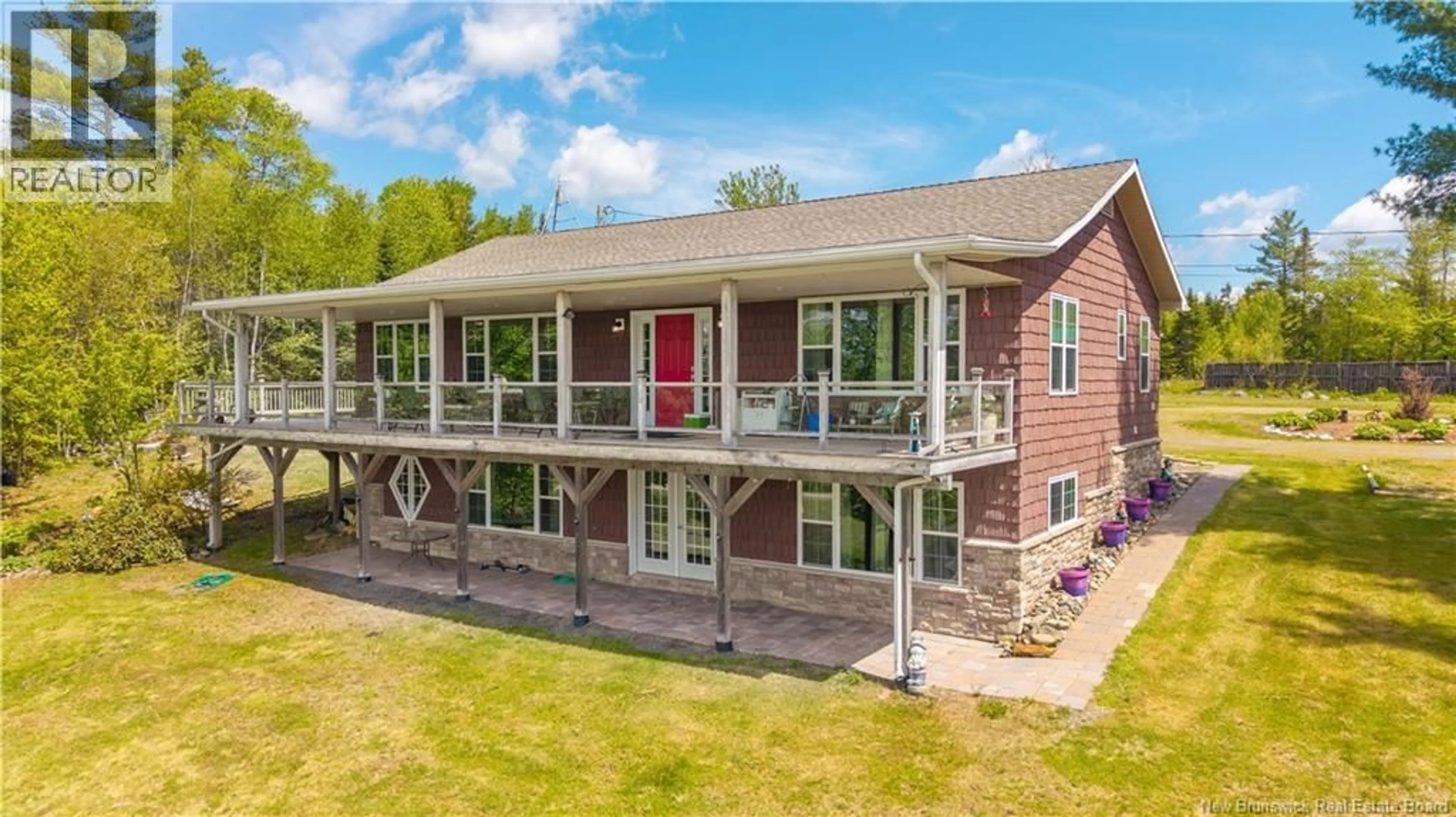 A pic from outside/outdoor area/front of a property/back of a property/a pic from drone, water/lake/river/ocean view for 112 MOORES MILLS CROSS ROAD, Moores Mills New Brunswick E5A1Y7