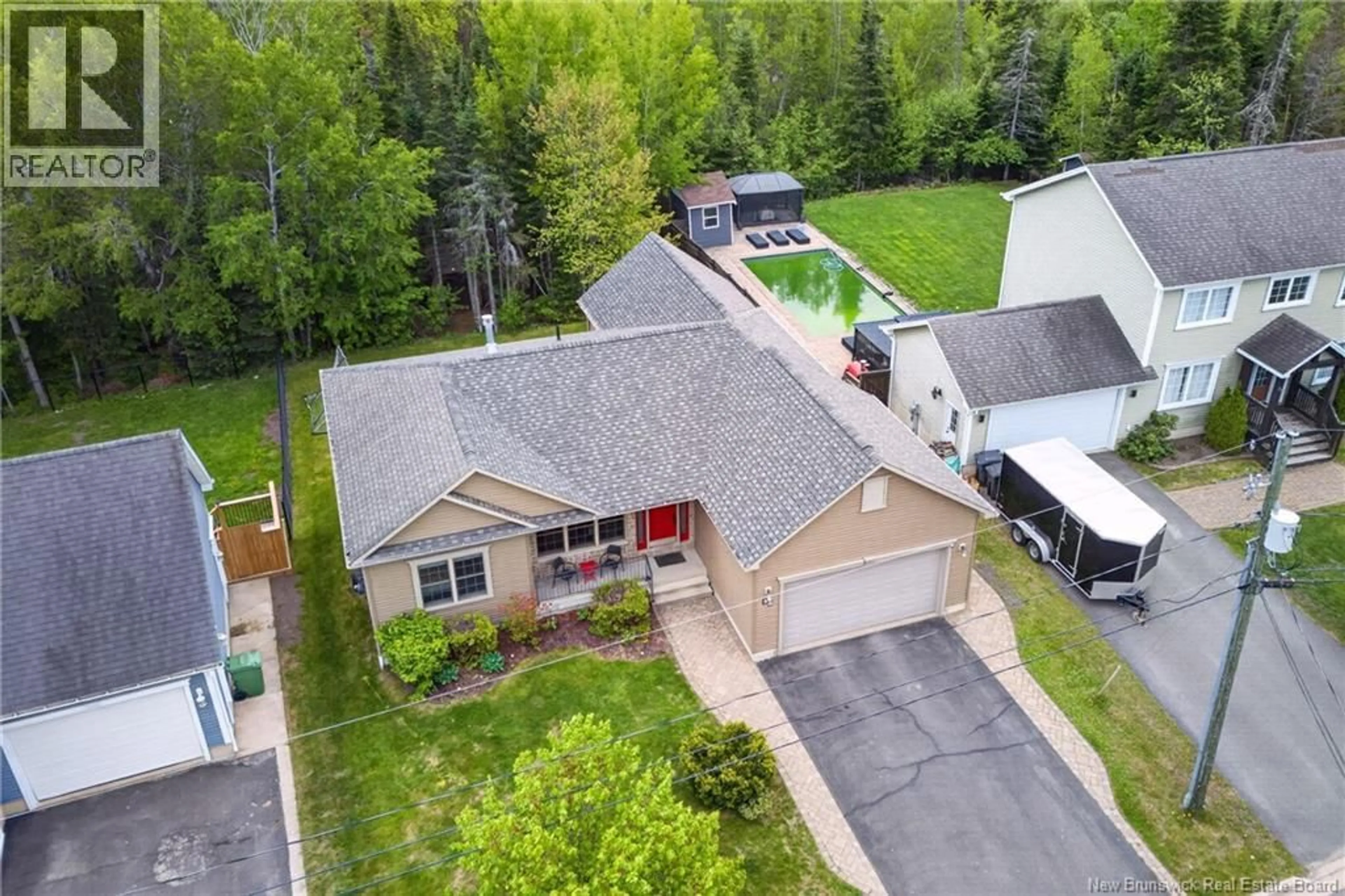A pic from outside/outdoor area/front of a property/back of a property/a pic from drone, street for 30 RED MAPLE COURT, Fredericton New Brunswick E3B0E1