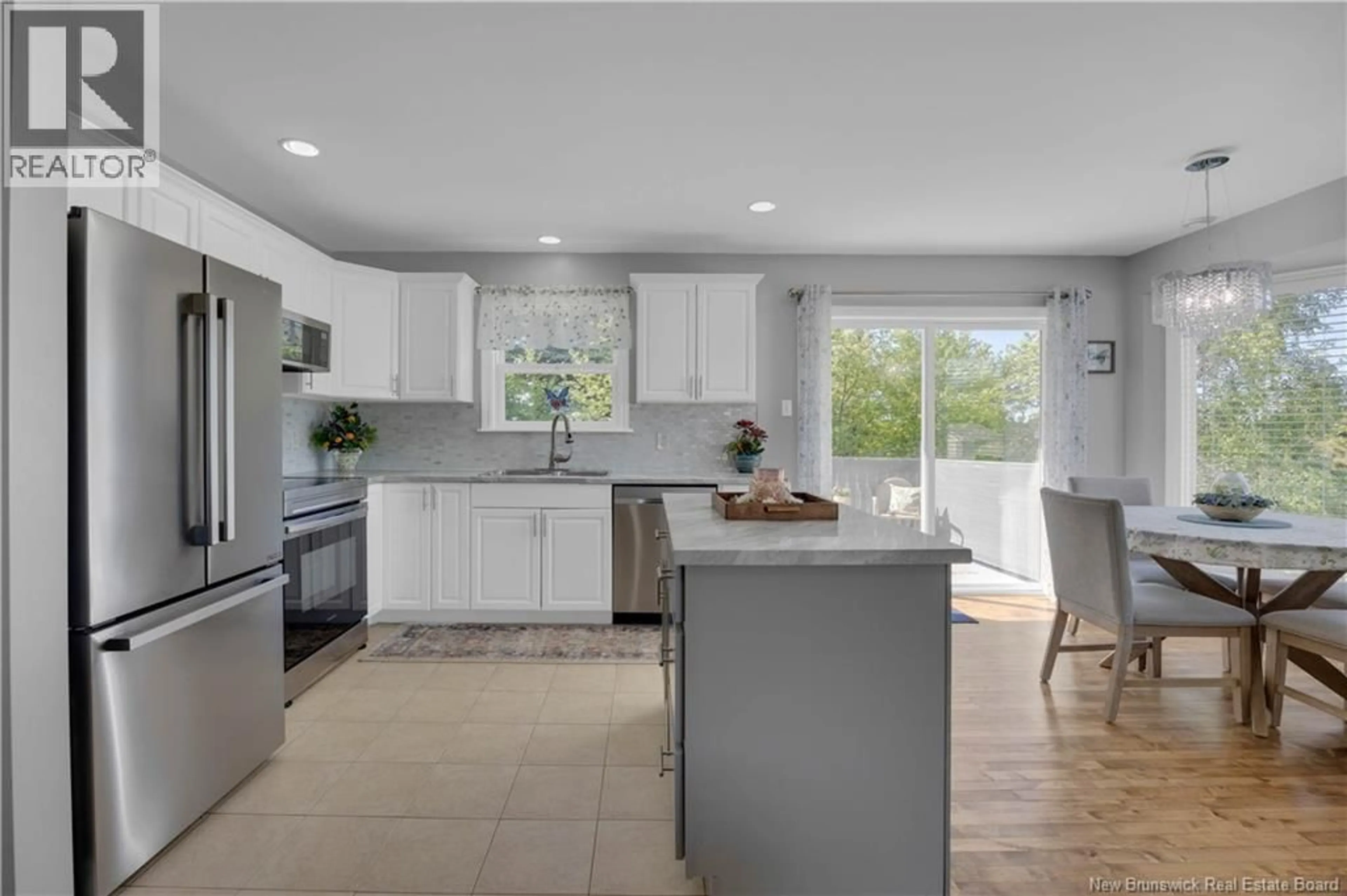 Open concept kitchen, ceramic/tile floor for 22 DOLLY DRIVE, Saint John New Brunswick E2J0E1