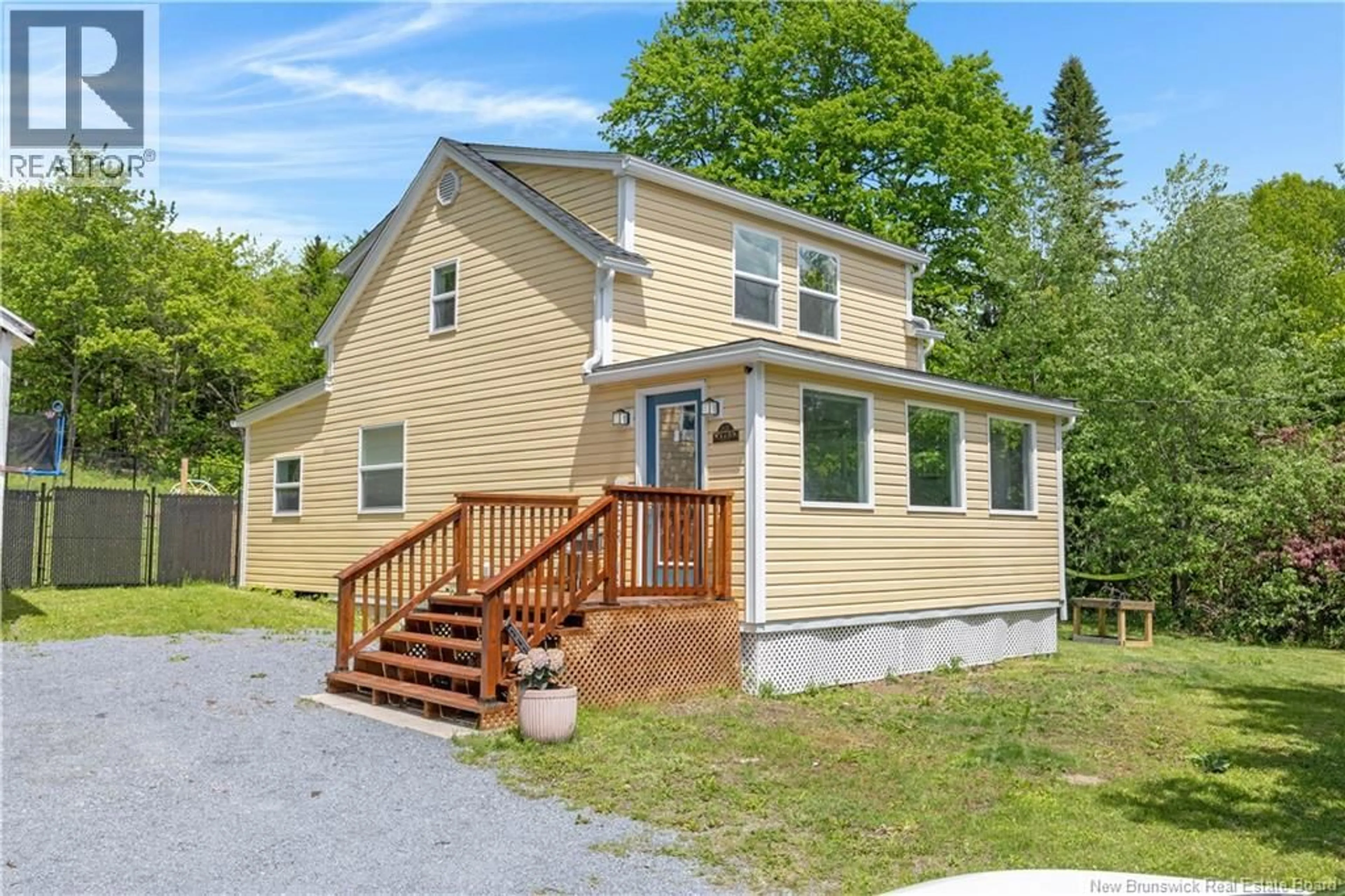 Home with vinyl exterior material, street for 3437 LOCH LOMOND ROAD, Saint John New Brunswick E2N1B7