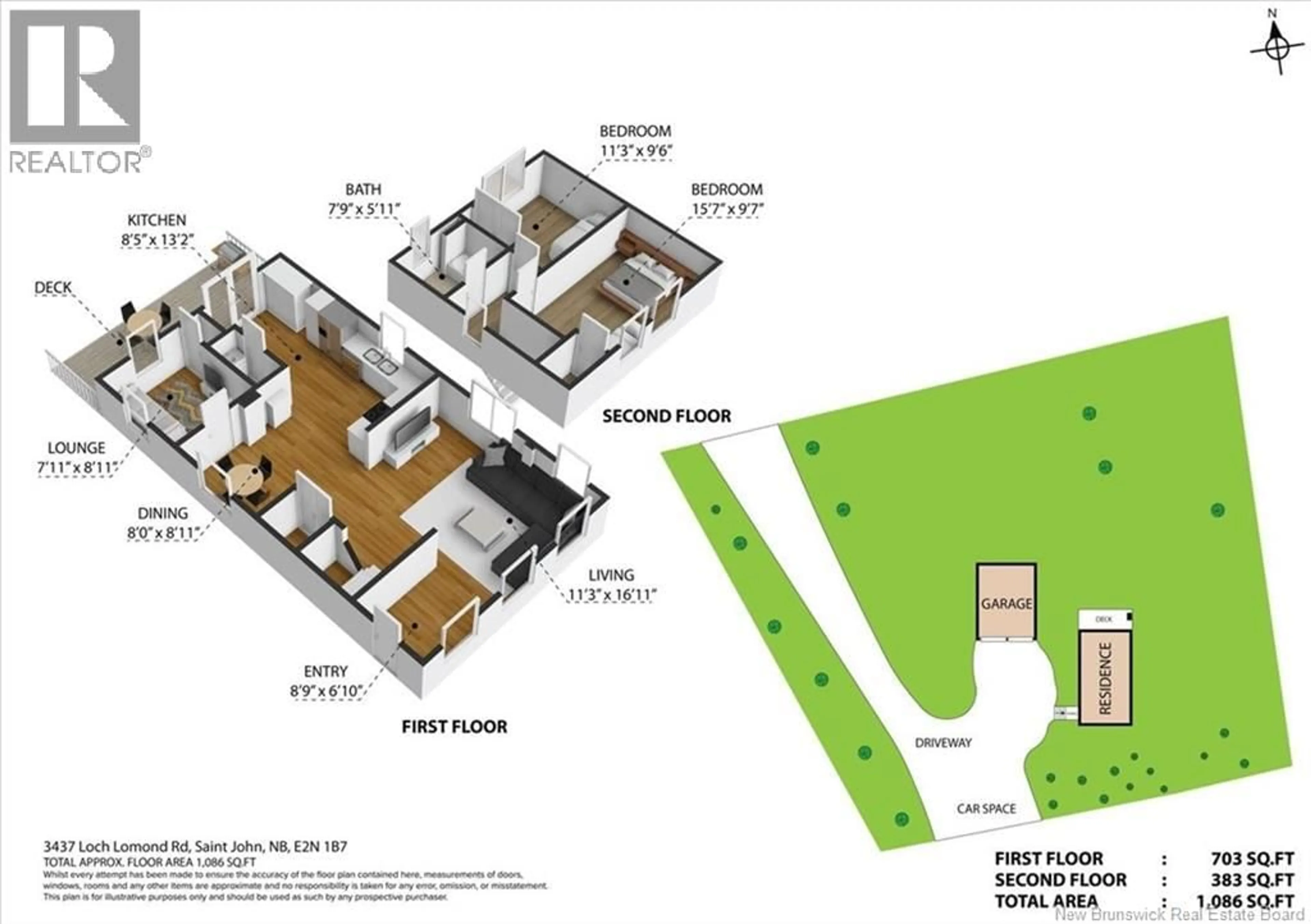 Floor plan for 3437 LOCH LOMOND ROAD, Saint John New Brunswick E2N1B7